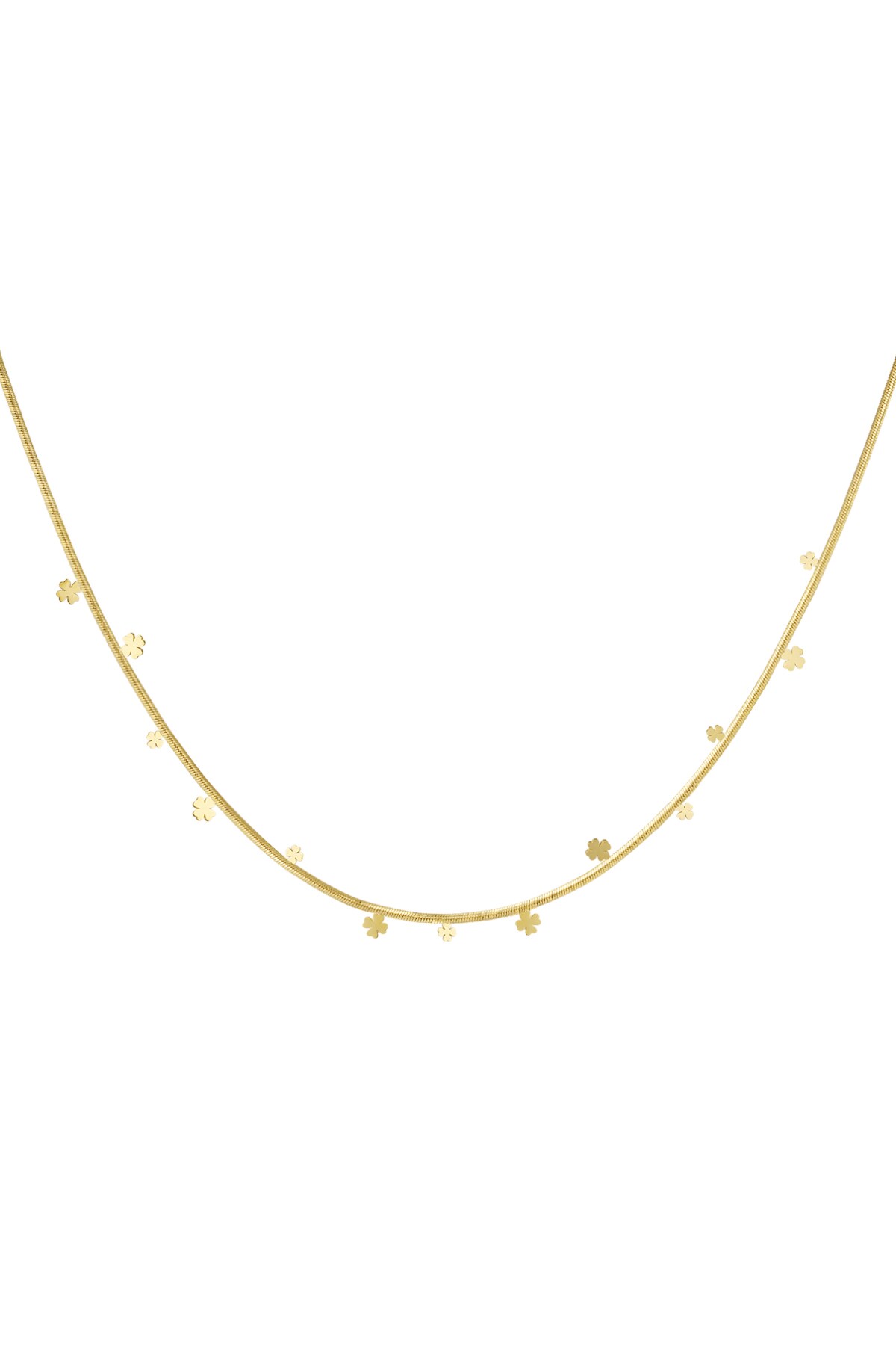 Clover party necklace - Gold color h5 