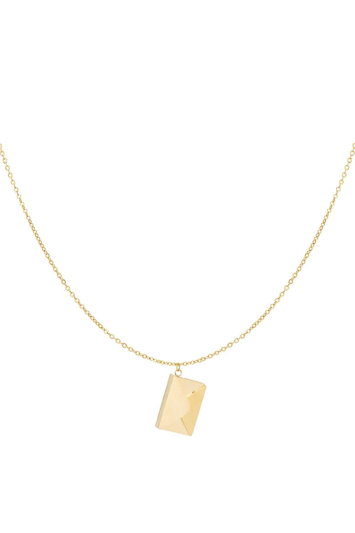 Envelope necklace with message - Gold color h5 Picture6