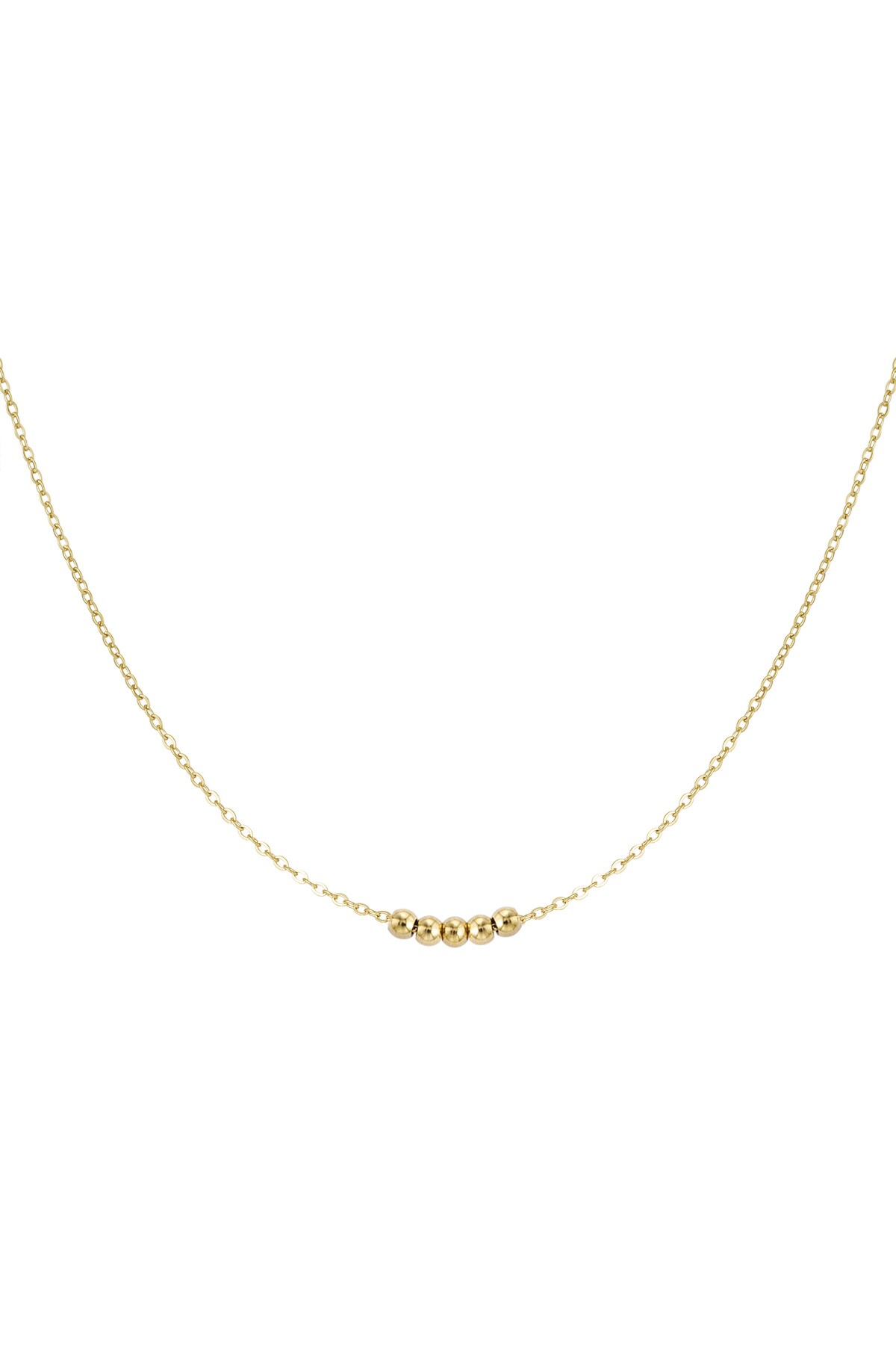 Classic ball chain - Gold color h5 