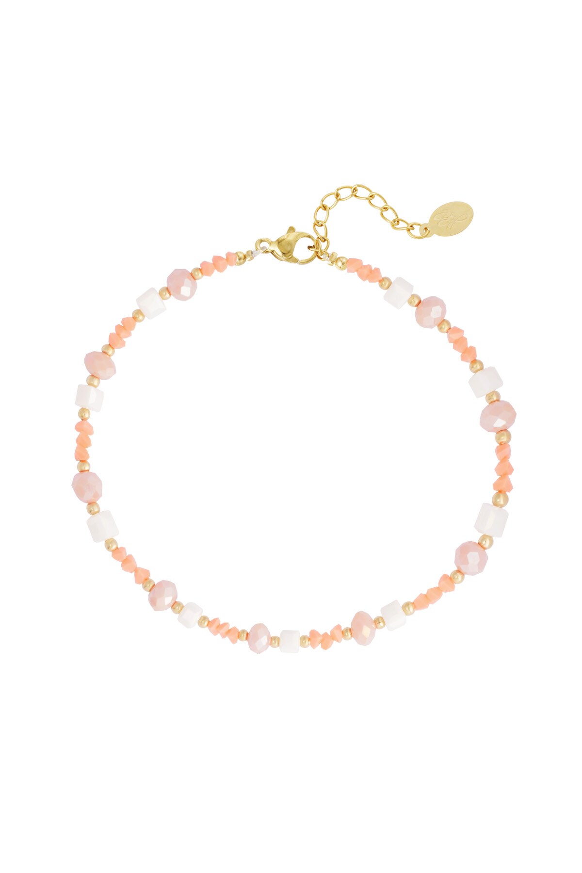 Beach vibe anklet - orange/gold h5 