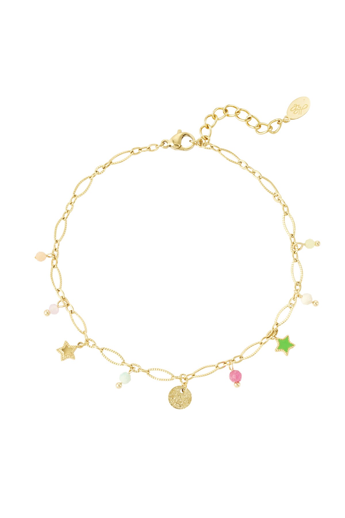 Anklet lovely life - Gold color h5 