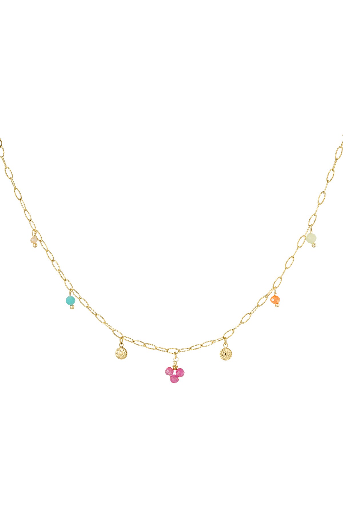 Necklace summer love - Gold color h5 