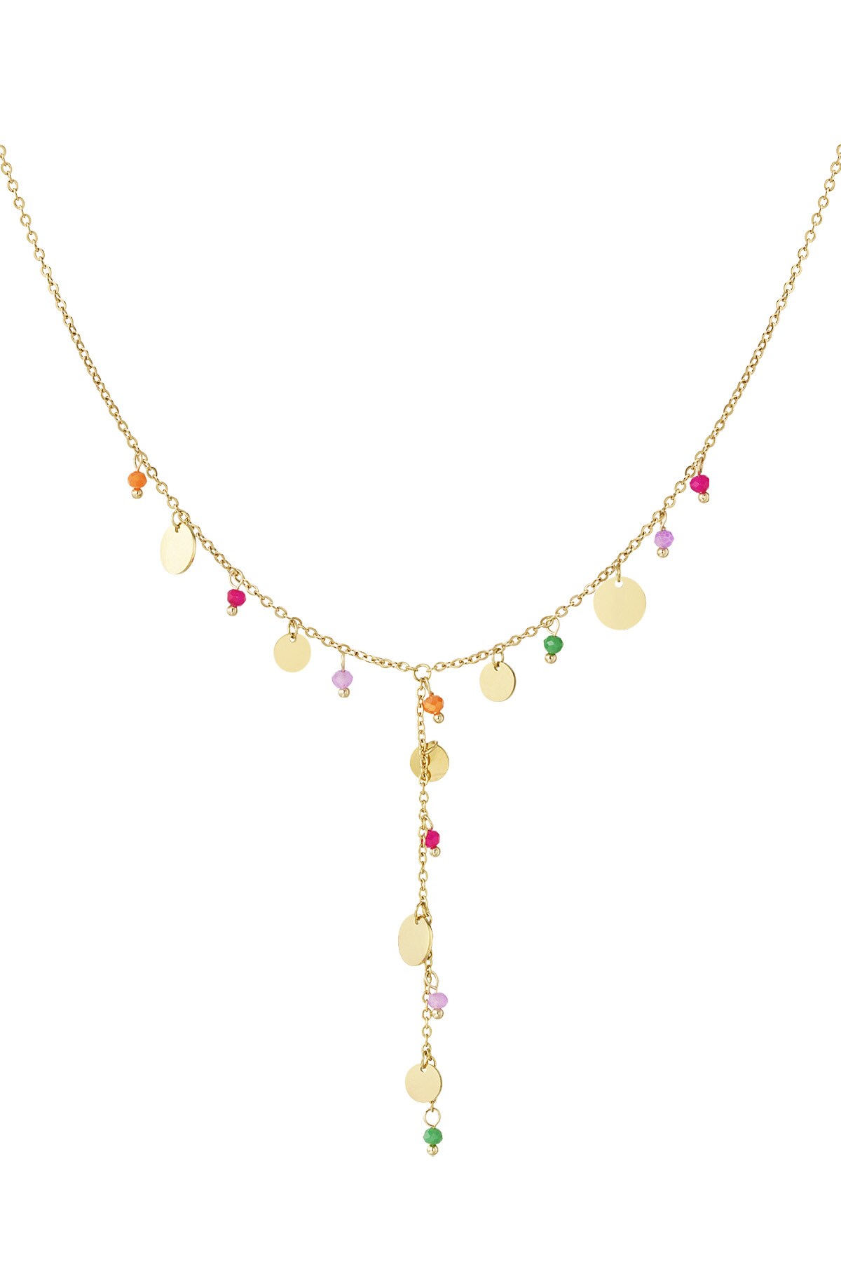 Necklace summer loving - Gold color h5 