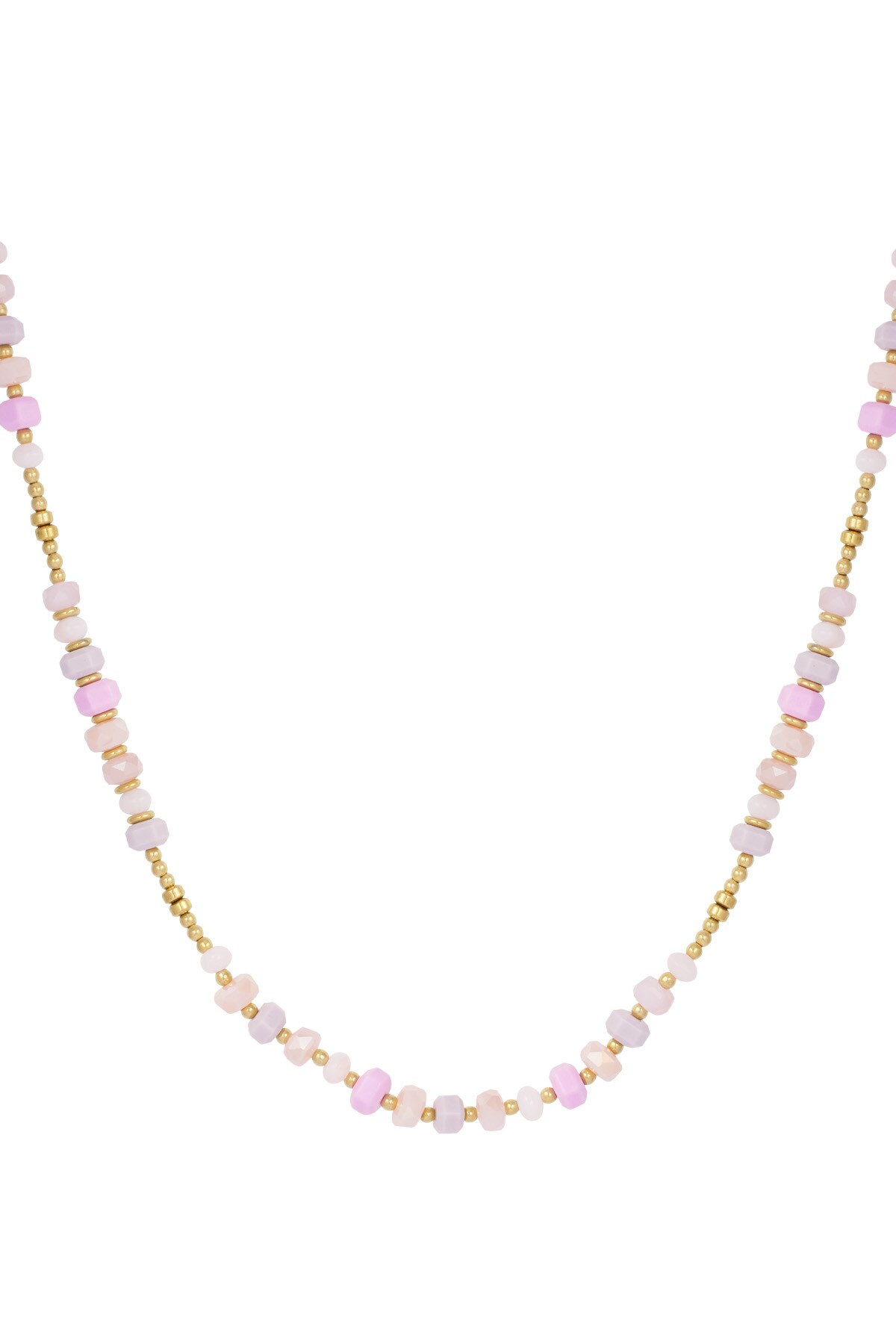 Necklace colorful wrap - pink/gold  h5 