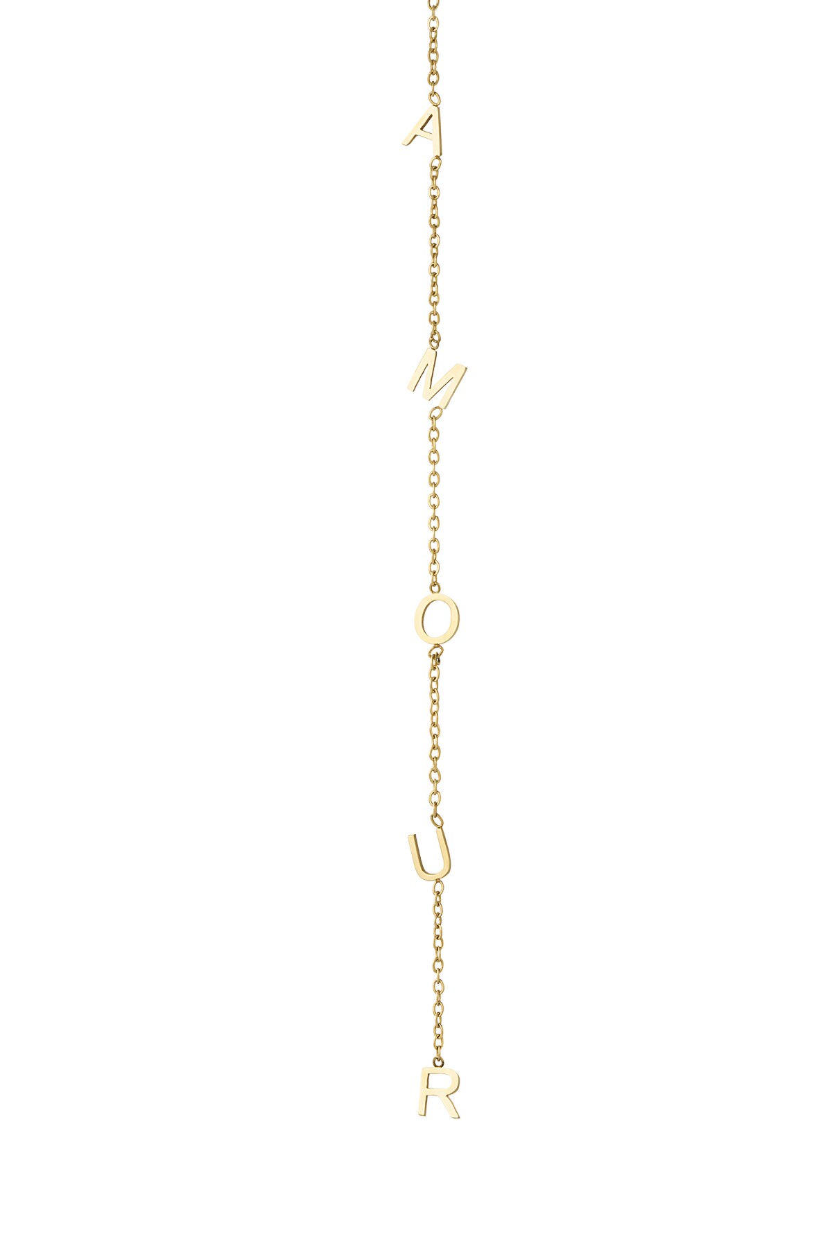 Long necklace amour - Gold color h5 Picture5