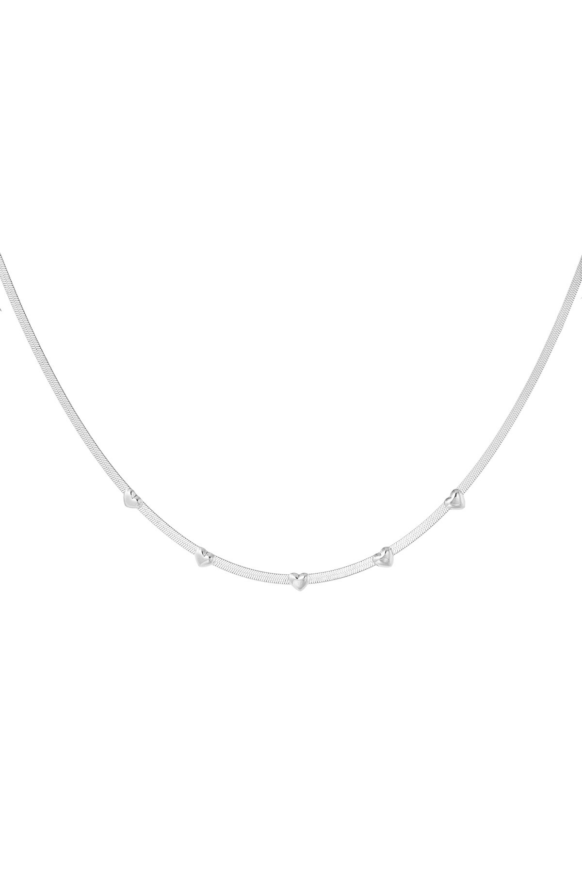 Necklace love me - Silver color h5 