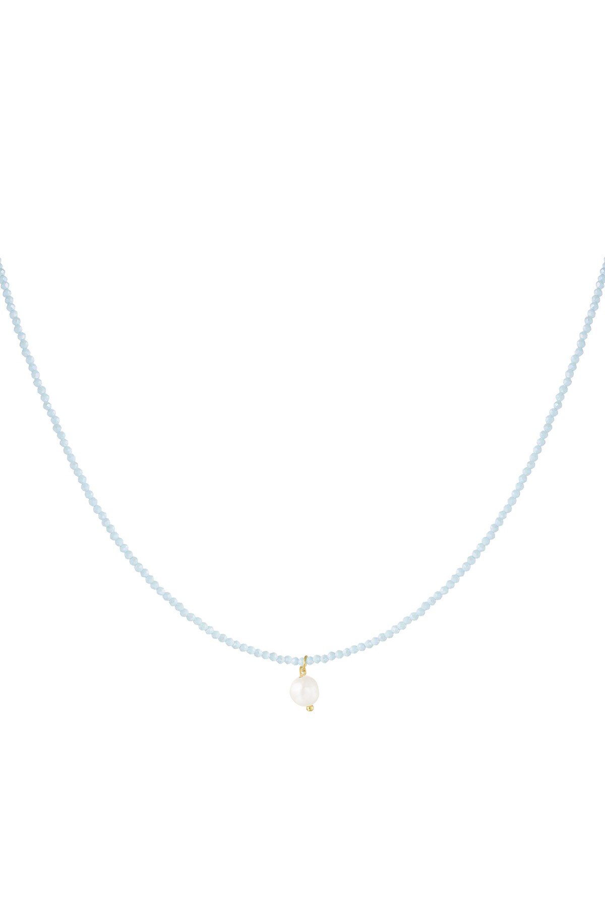 Necklace fancy moment pearl - blue h5 