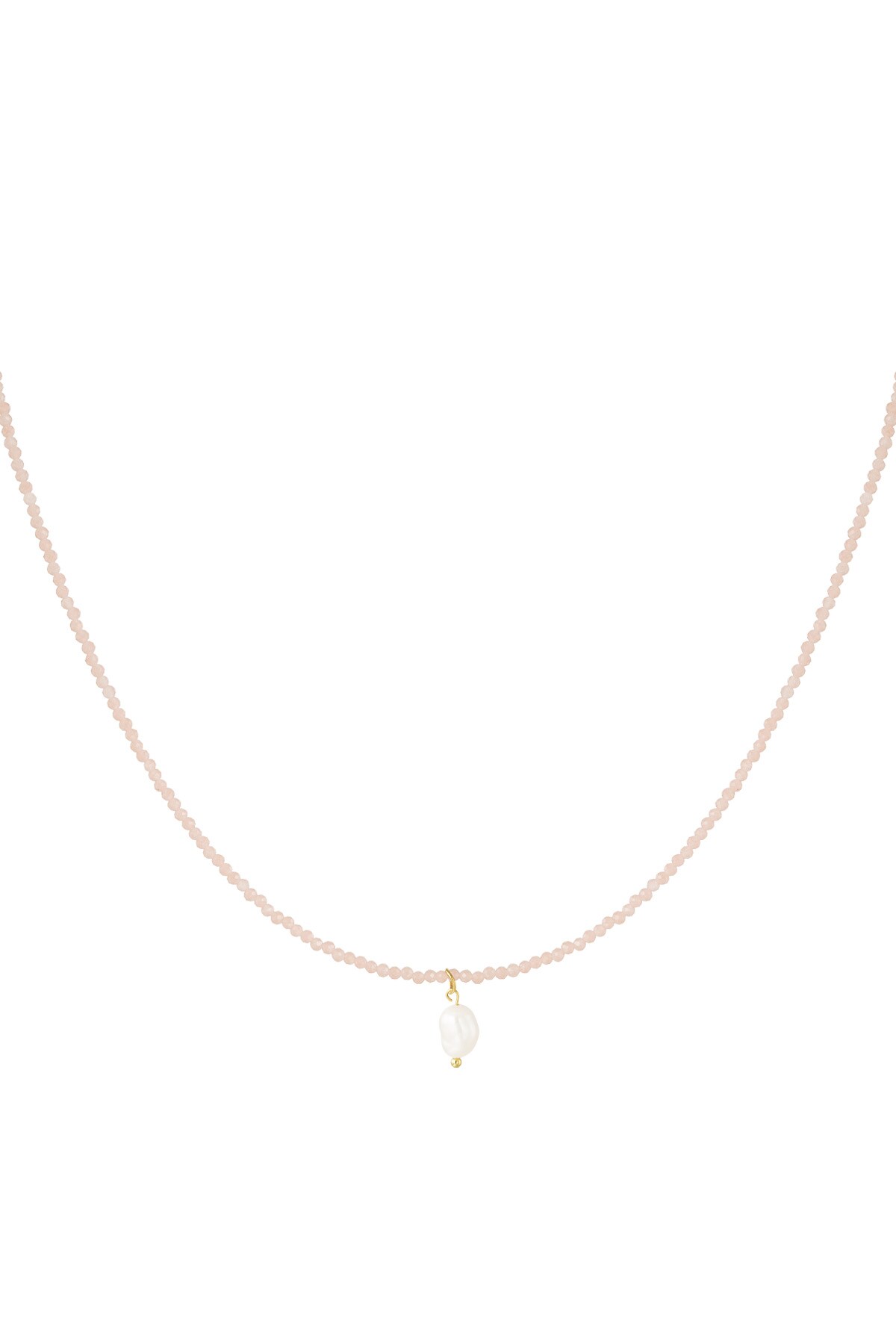 Necklace finest minimalism - pink h5 