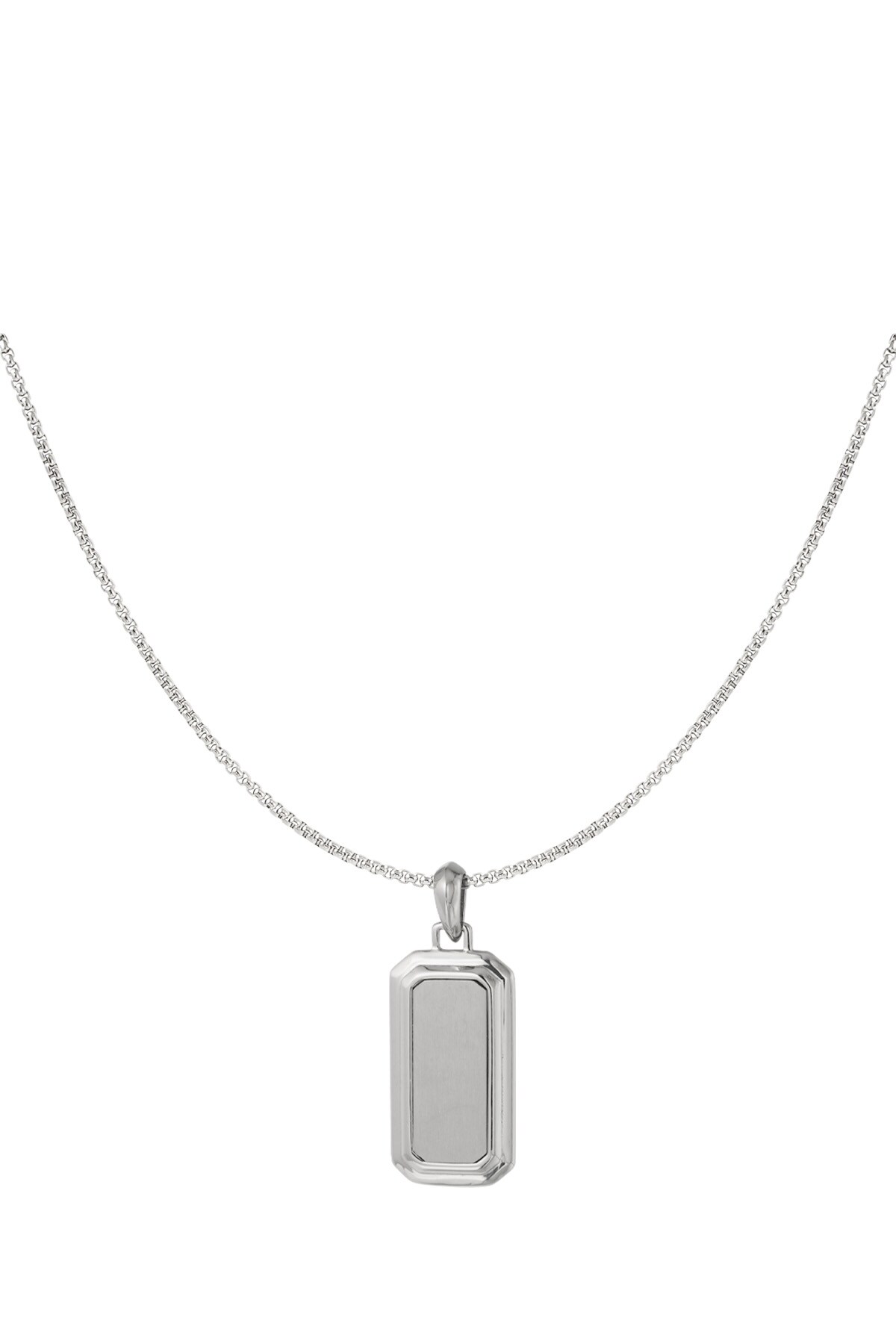 Men's necklace with silver pendant h5 