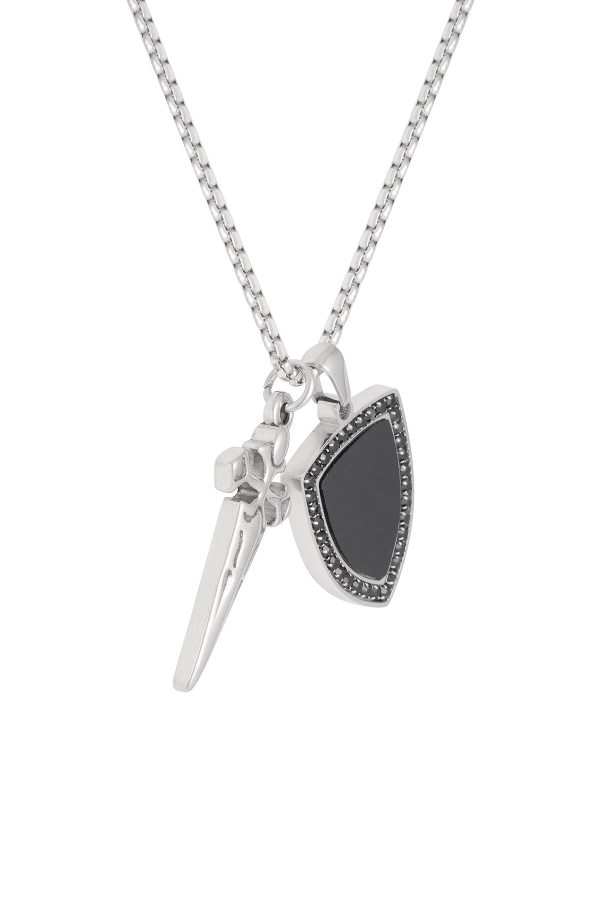 Knight men's necklace - Silver color h5 Picture5