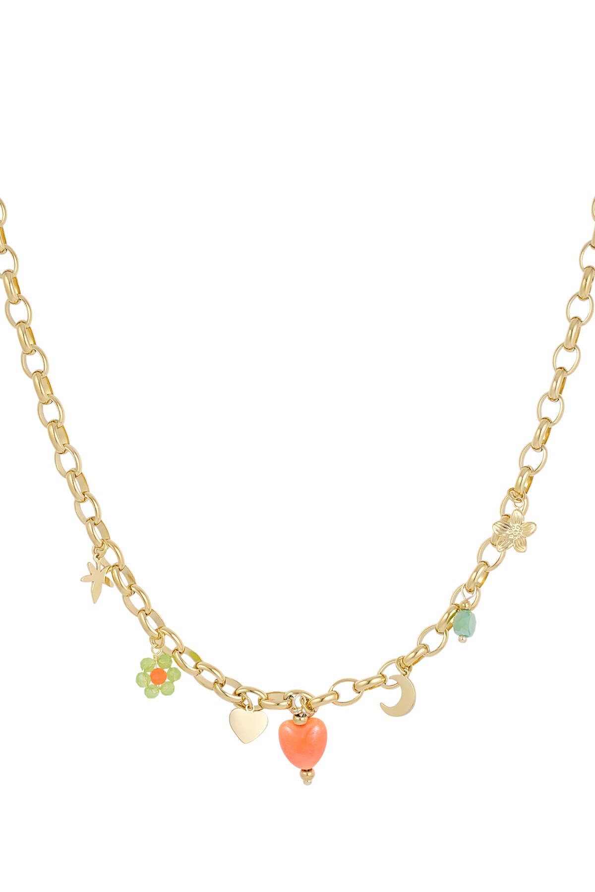 Charm necklace pick me - Gold color h5 