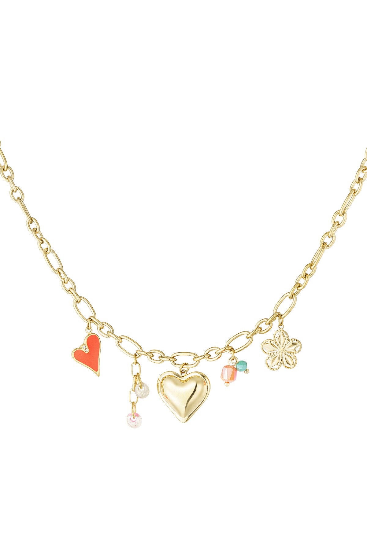 Summer of joy charm necklace - Gold color h5 