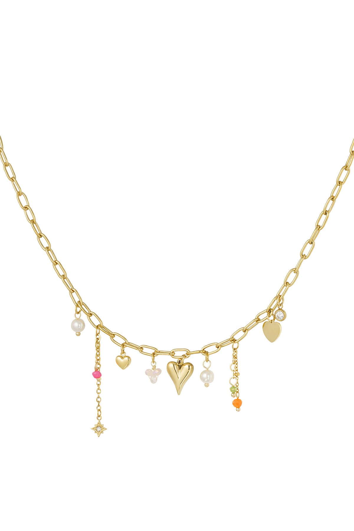 Charm necklace amore color - Gold color 