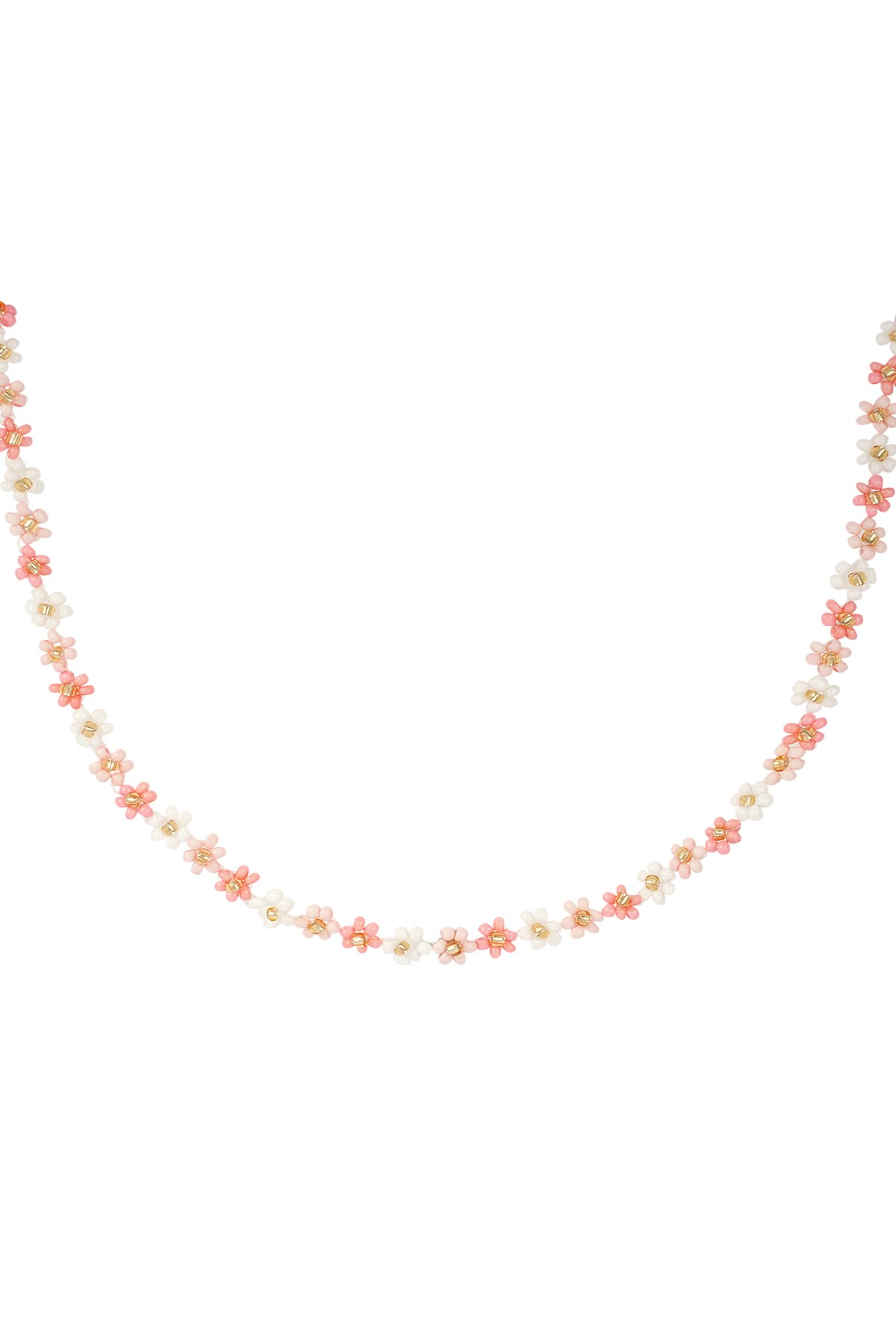 Floral power necklace - pale pink h5 