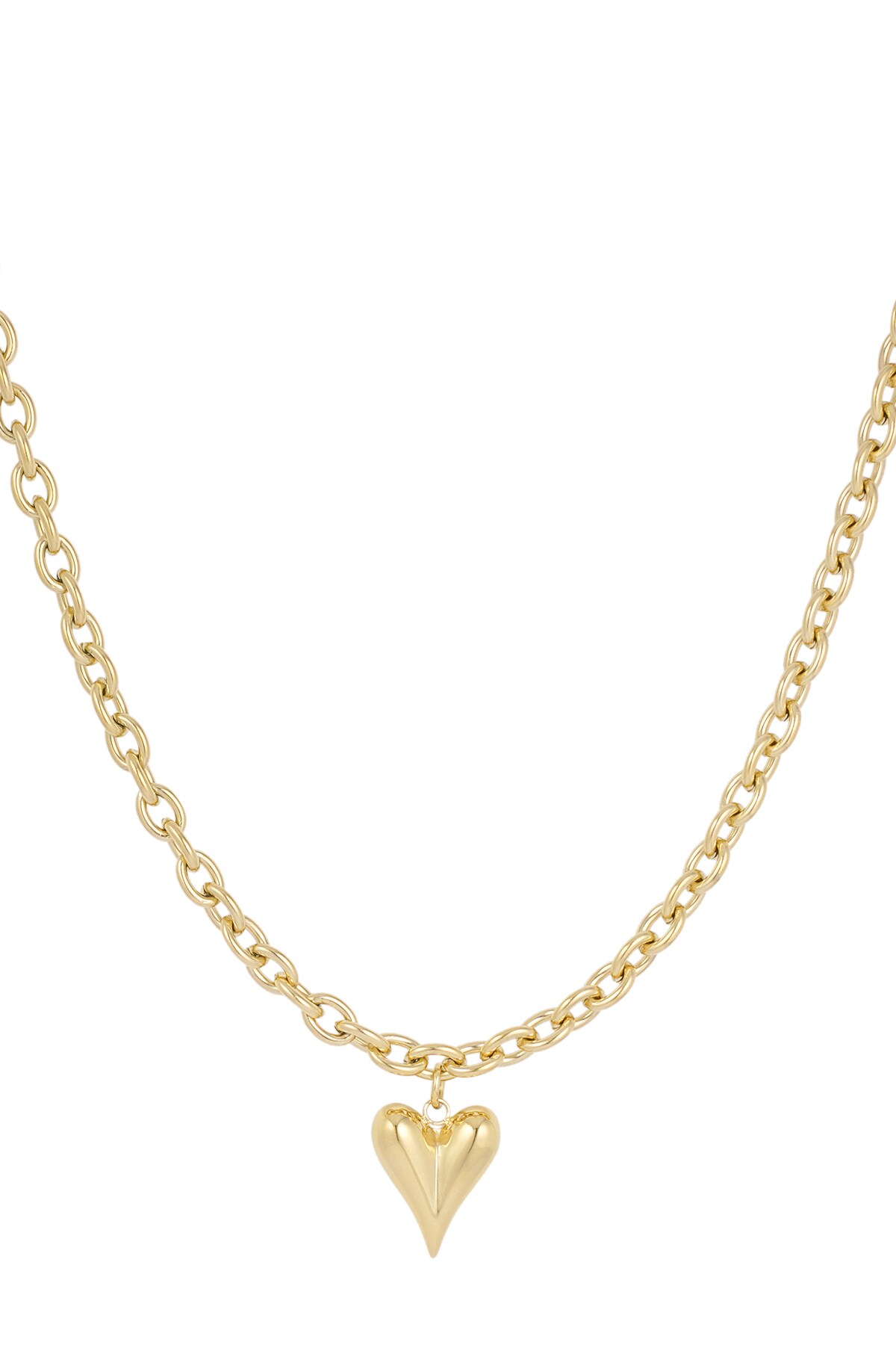 Necklace love rules - Gold color 