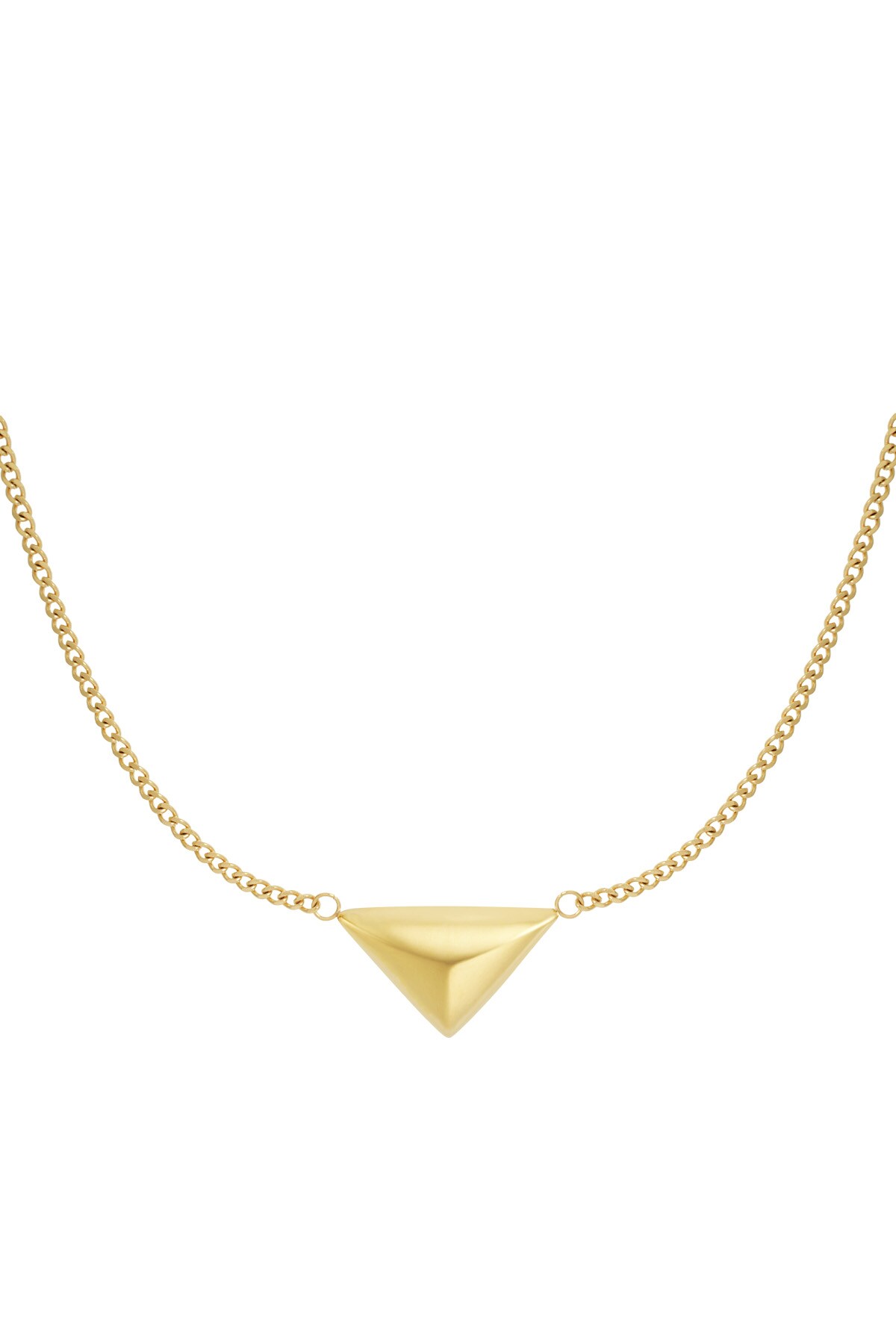 Necklace triangle love - Gold color 