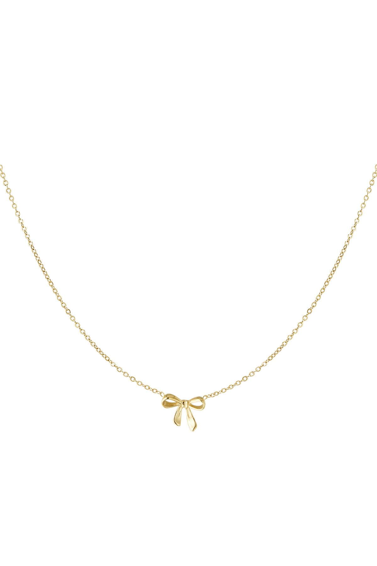 Necklace bows dream - Gold color h5 