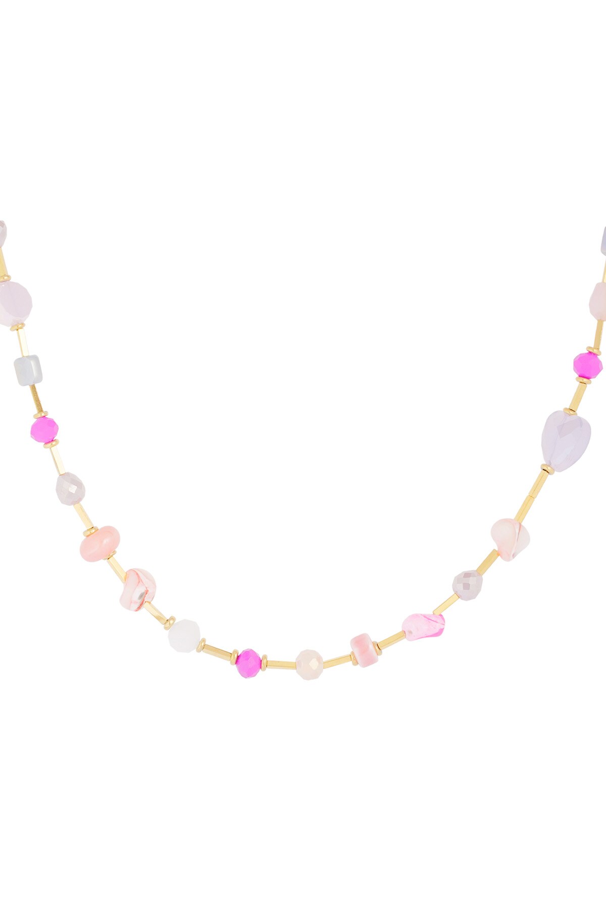 Necklace pastel wonderland - pink gold 