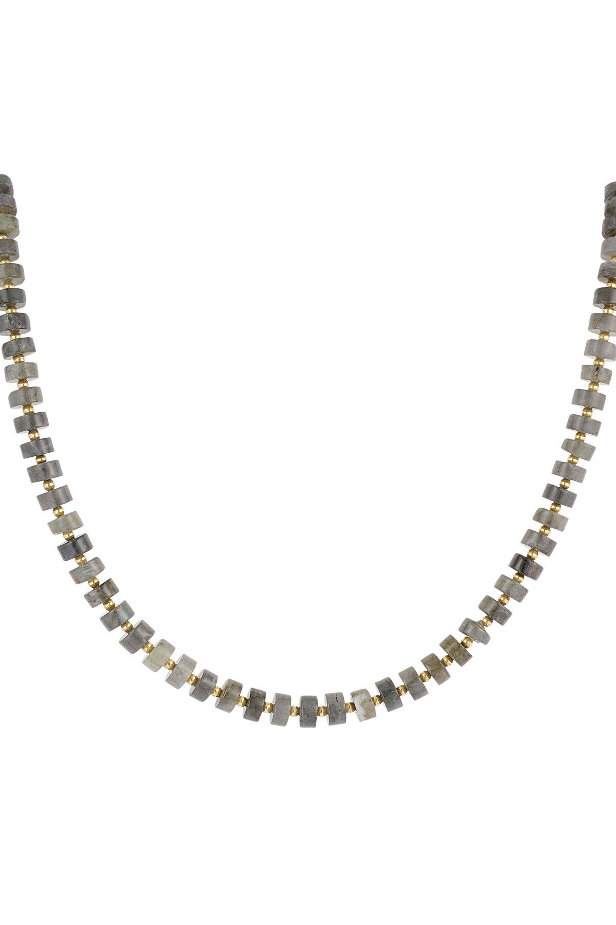 Necklace army vibe - gray gold h5 