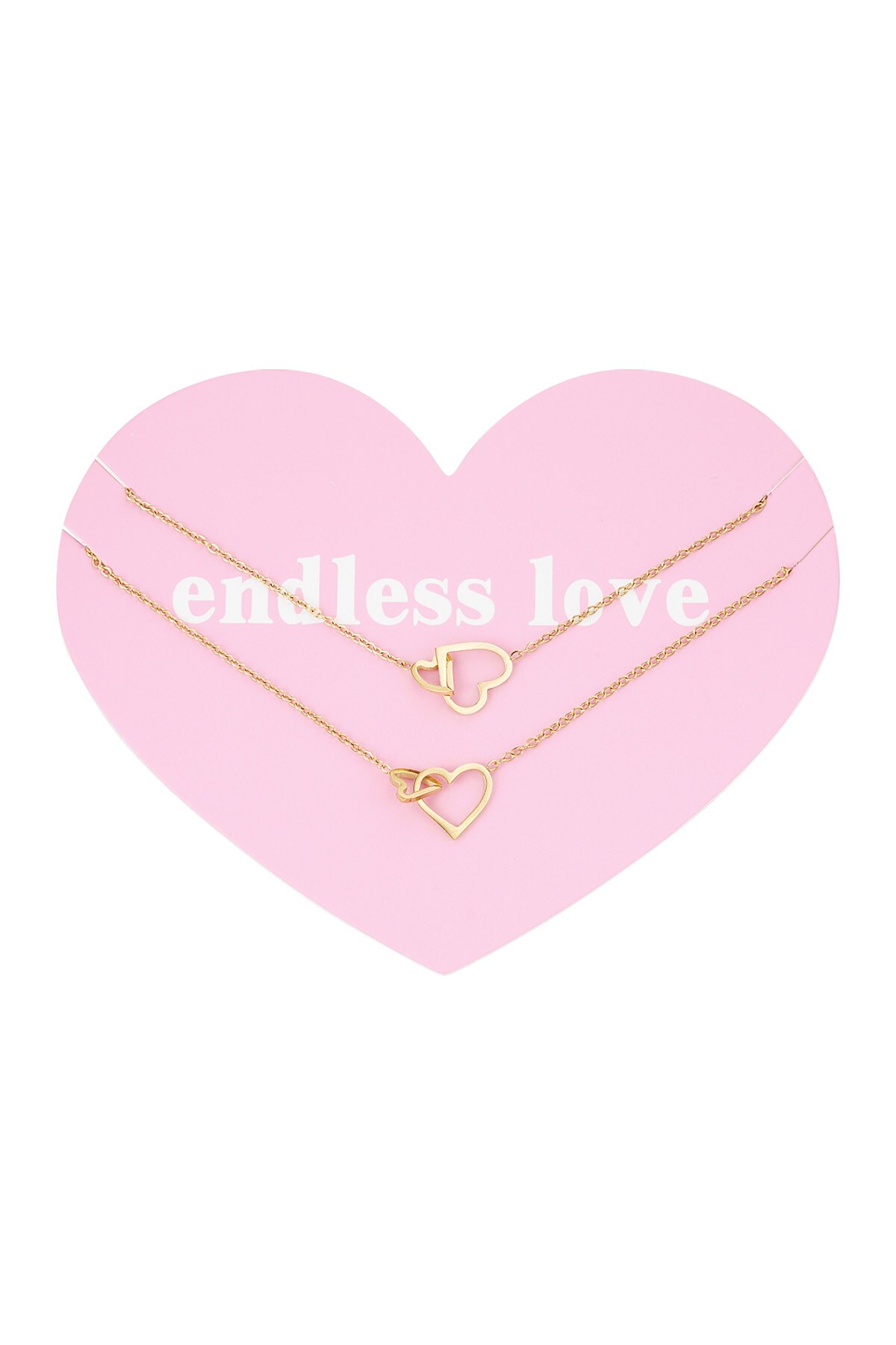 Eternal love necklace - Gold color h5 