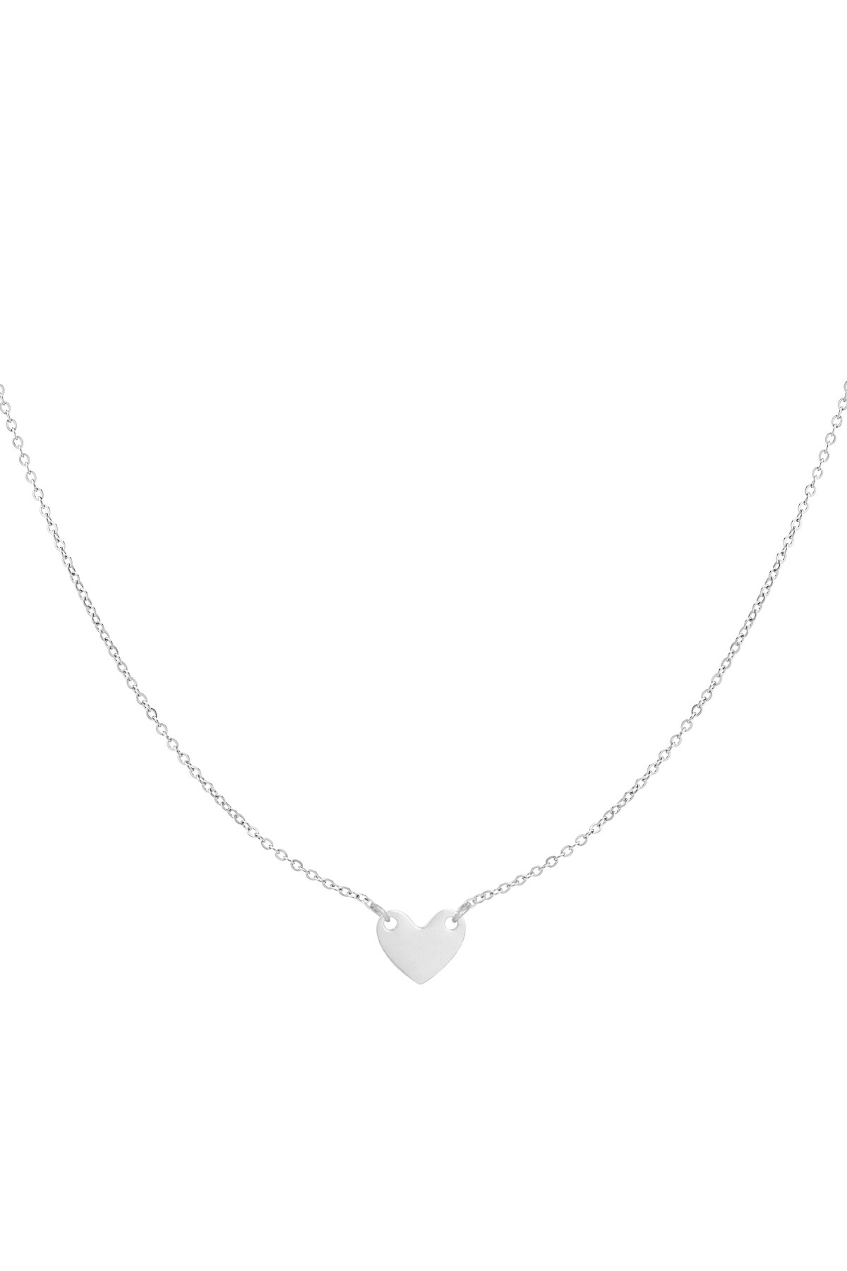 Necklace enduring affection - Silver color h5 Picture3