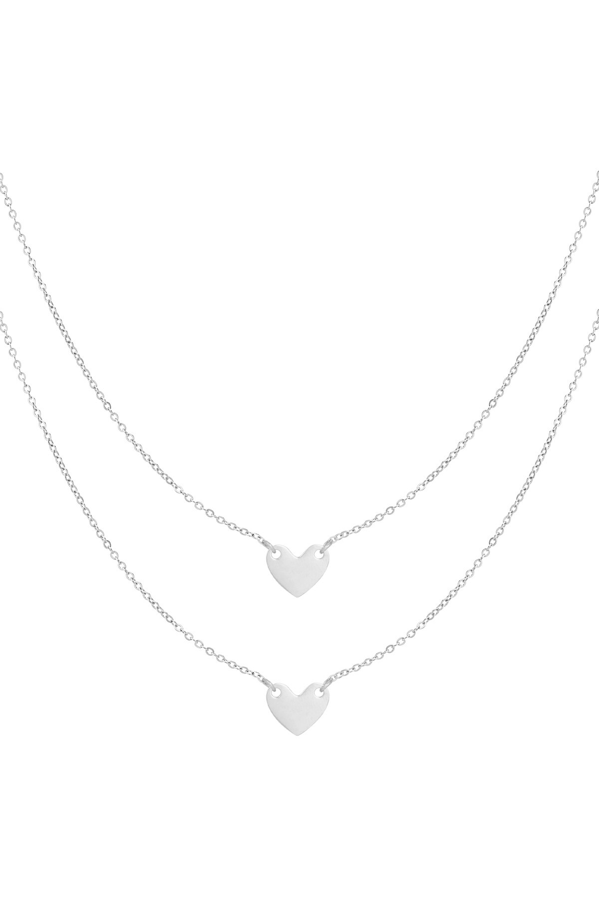 Necklace enduring affection - Silver color h5 Picture2