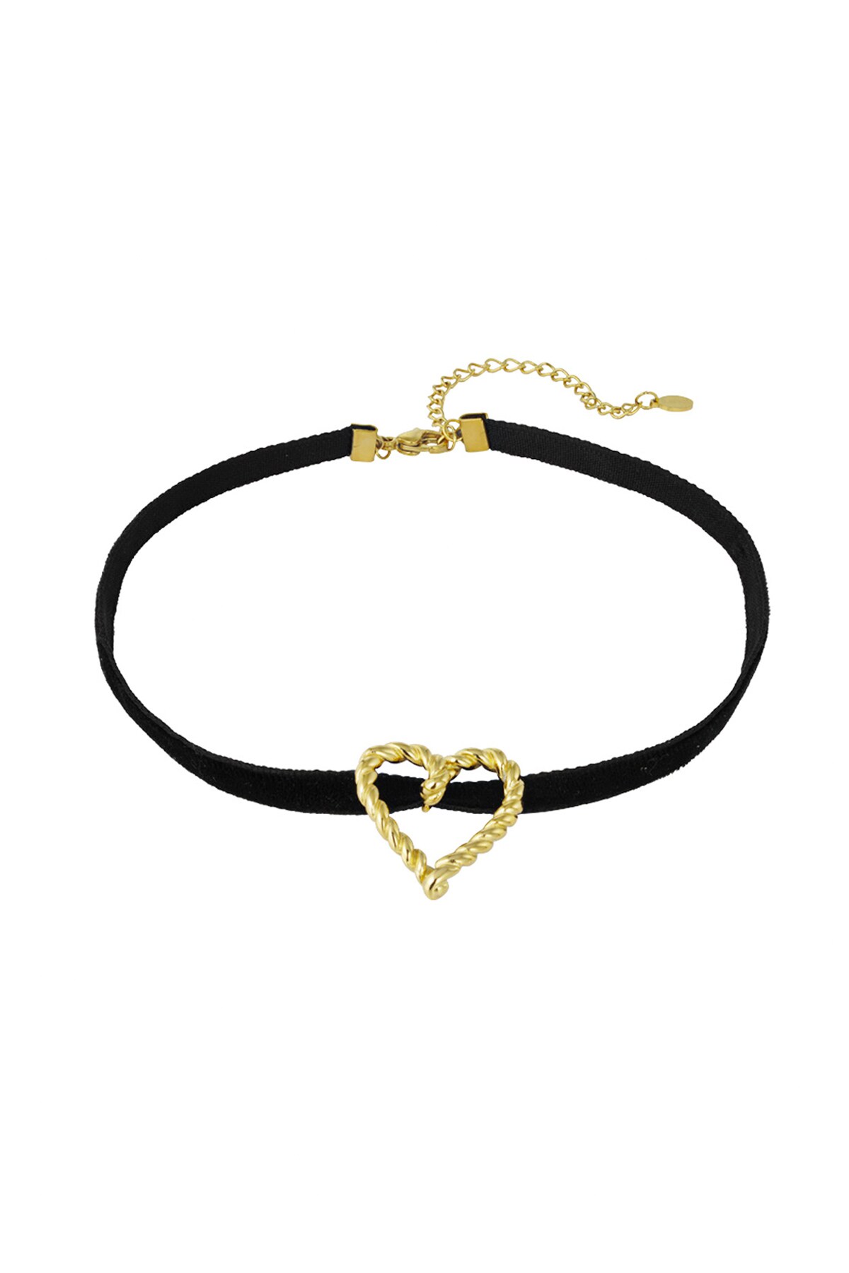 Twisted love necklace - Gold color h5 