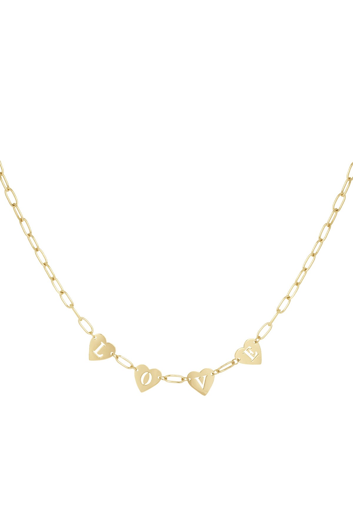 Loving Link necklace - Gold color h5 