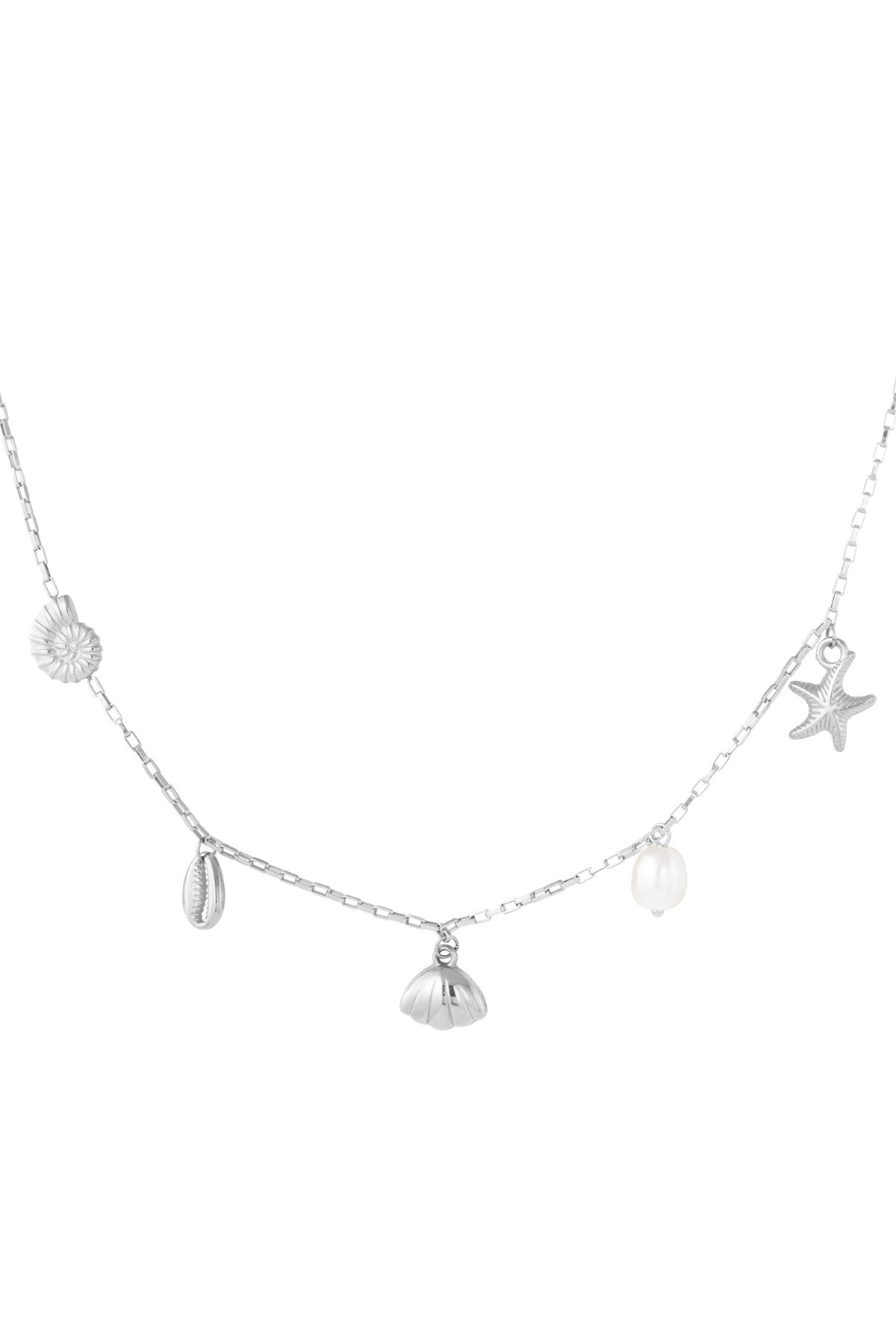 Ocean Breeze Necklace - Silver color h5 