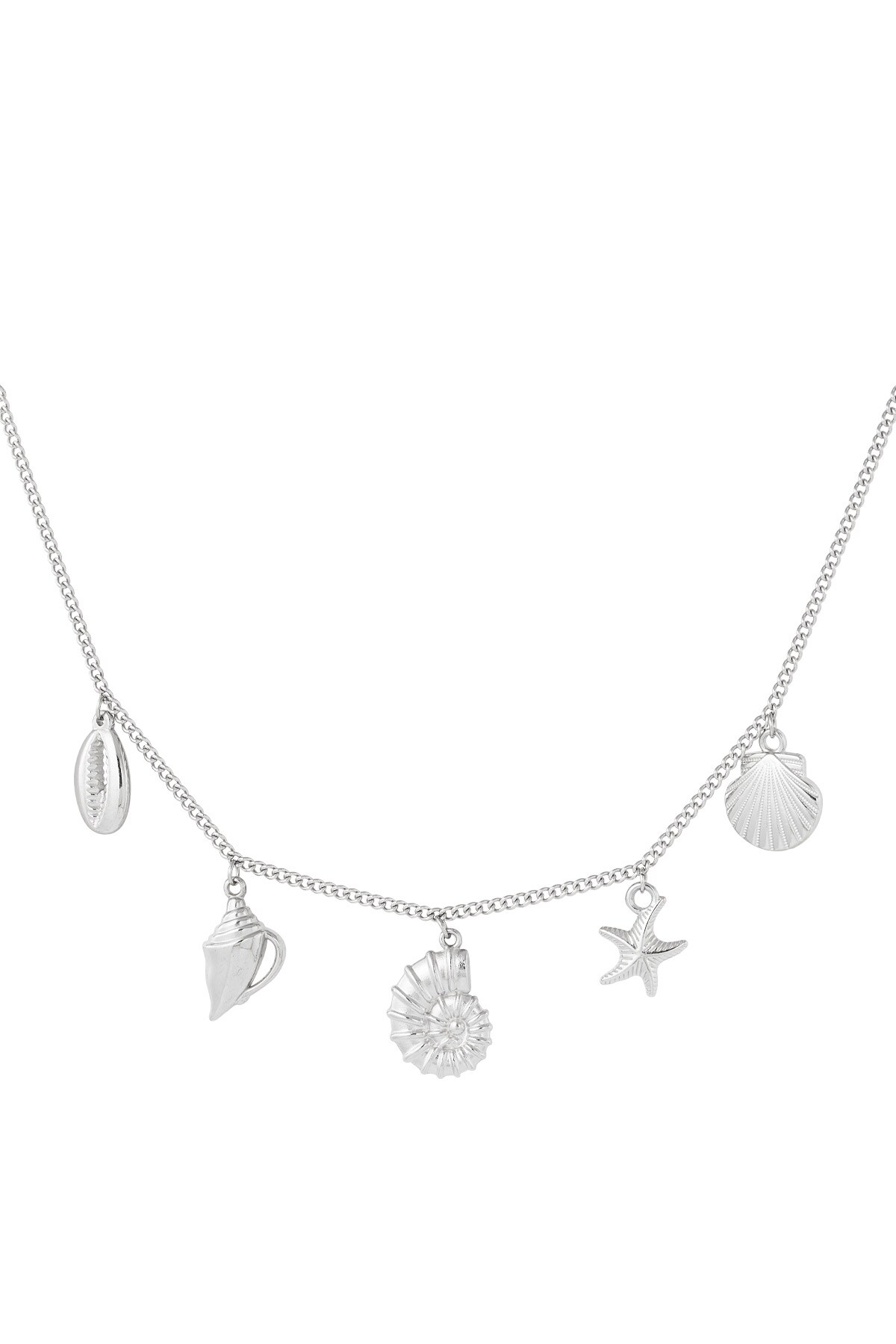 Charm necklace summer lovin' - Silver color 