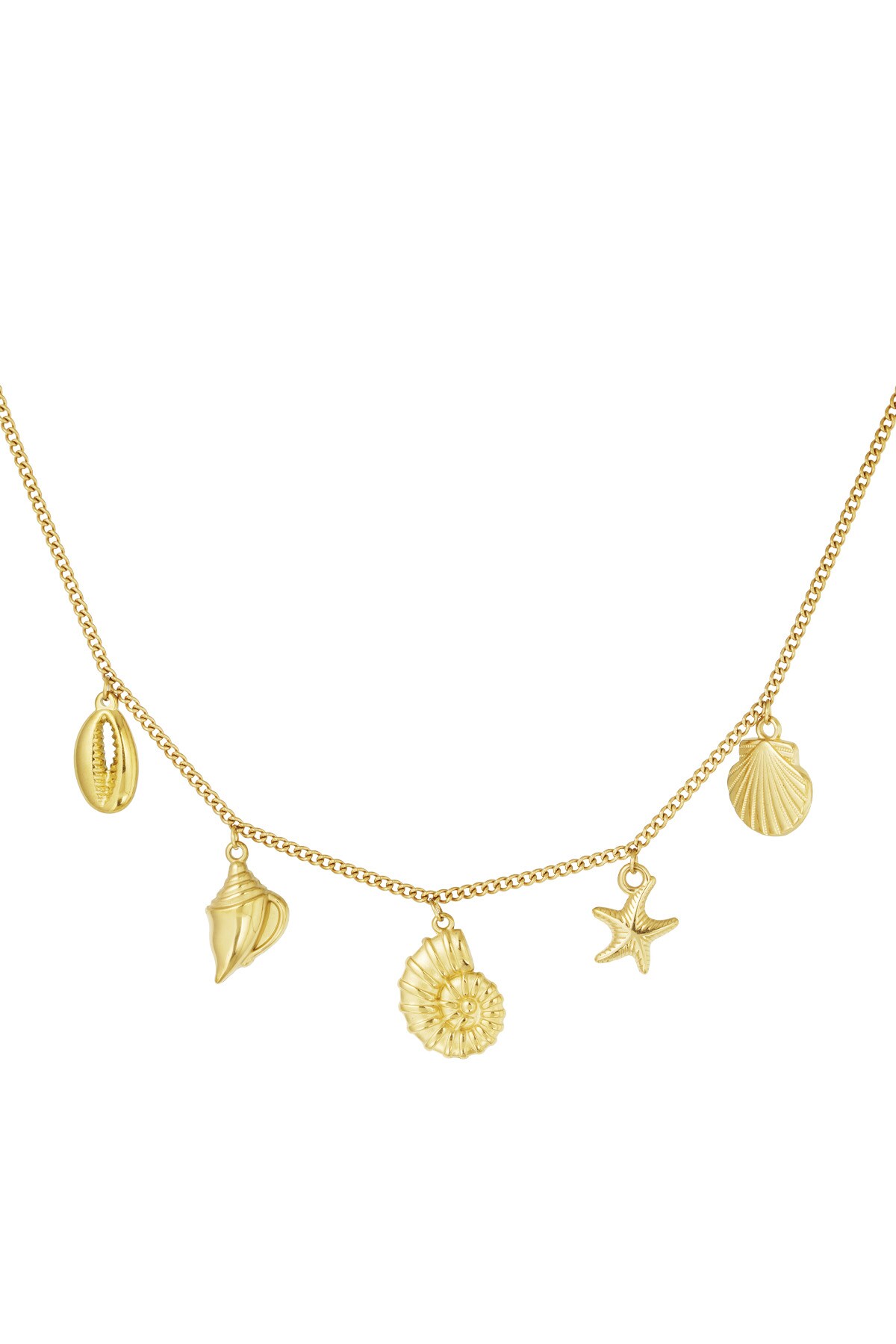 Charm necklace summer lovin' - Gold color h5 