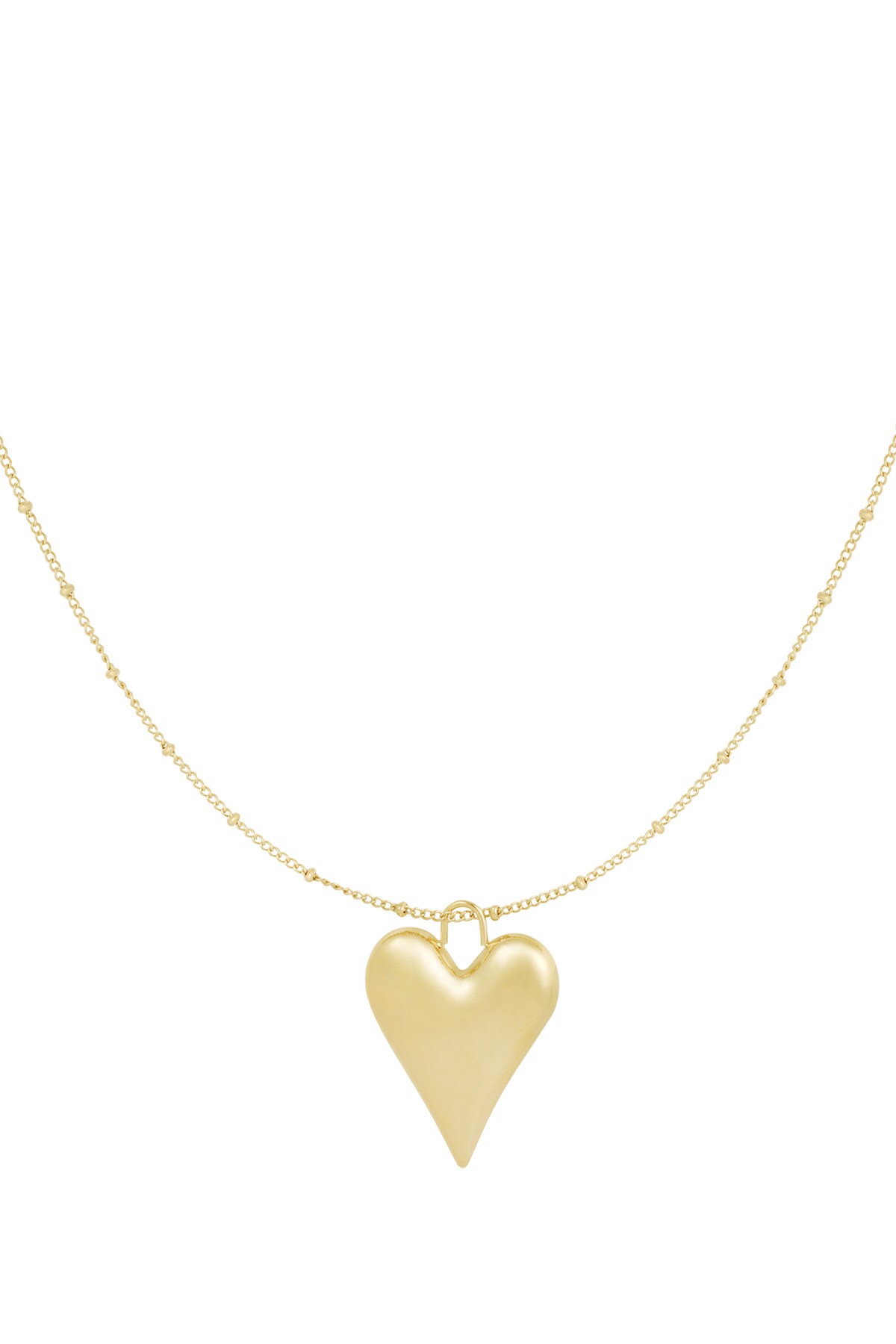 Necklace heartfelt charm - Gold color h5 