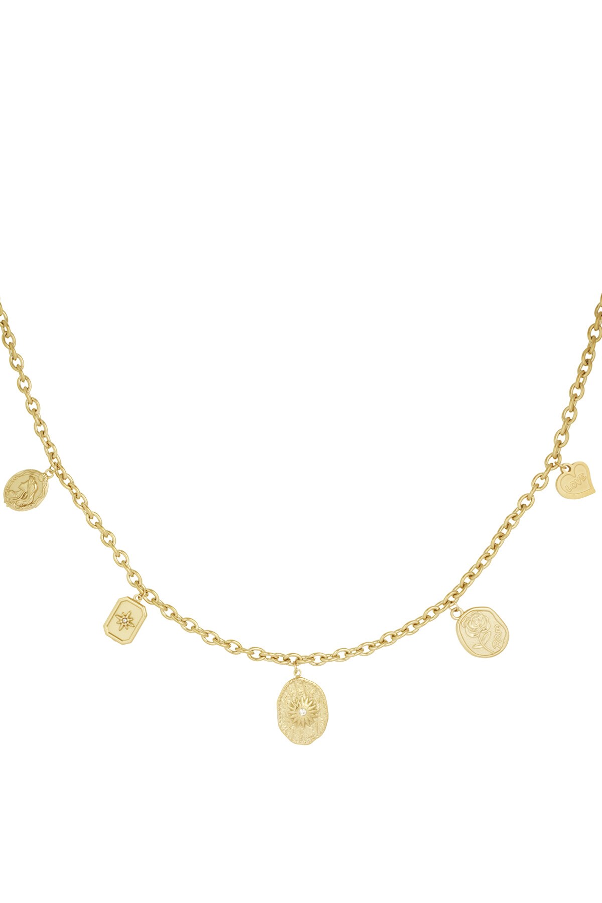 Urban chic necklace - Gold color h5 