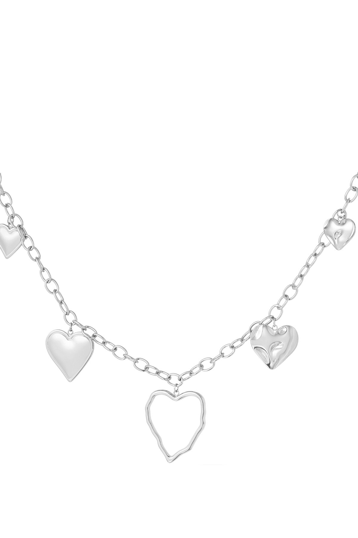 Charm necklace lover girl era - Silver color h5 