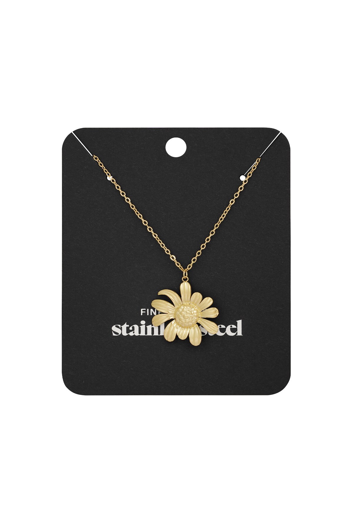 Happy daisy necklace - Gold color h5 Picture3