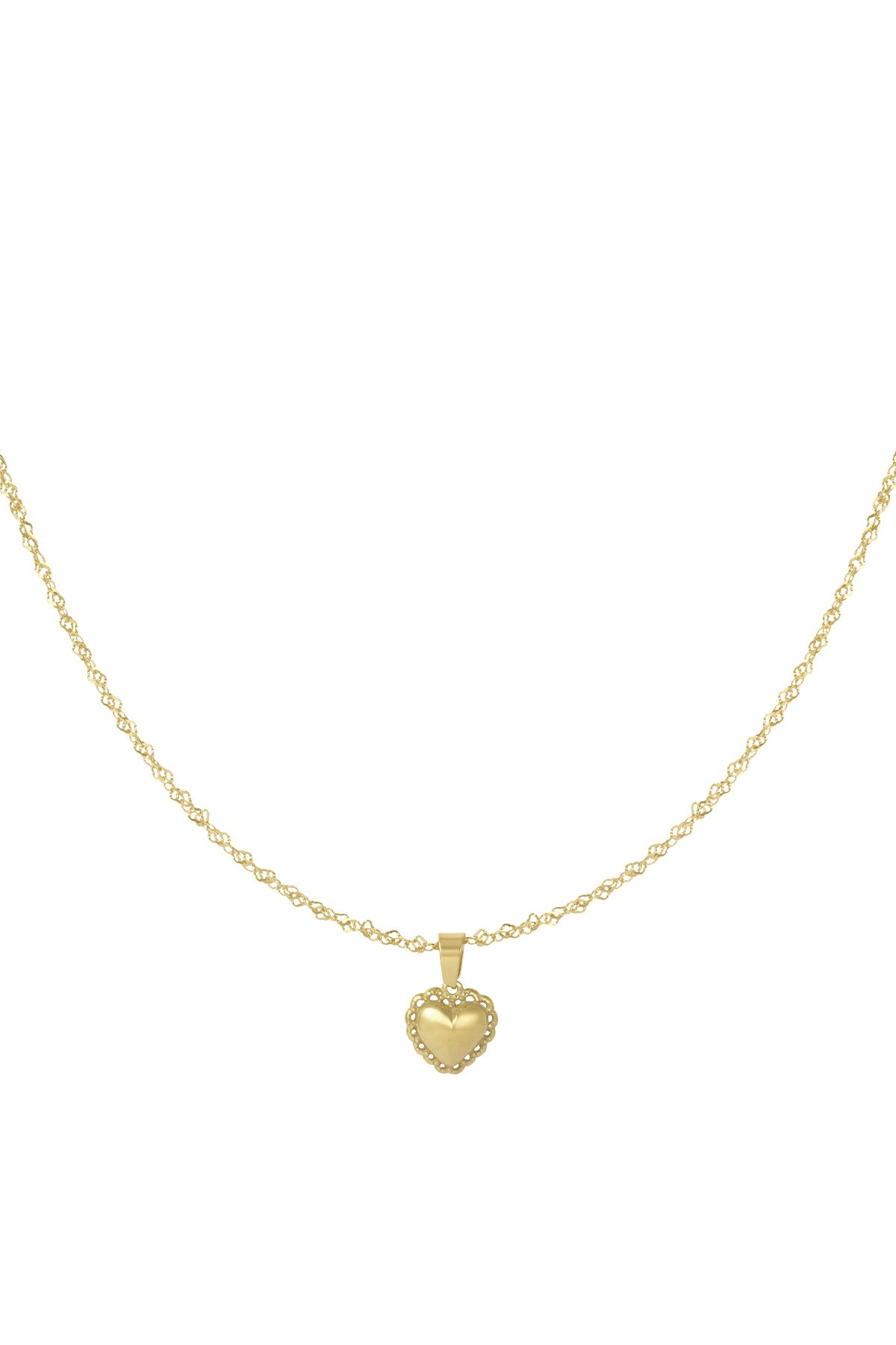 Necklace love us forever - Gold color h5 