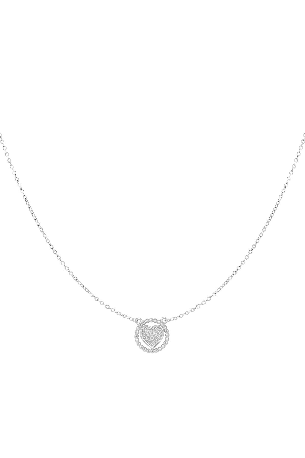 Necklace have my heart - Silver color h5 