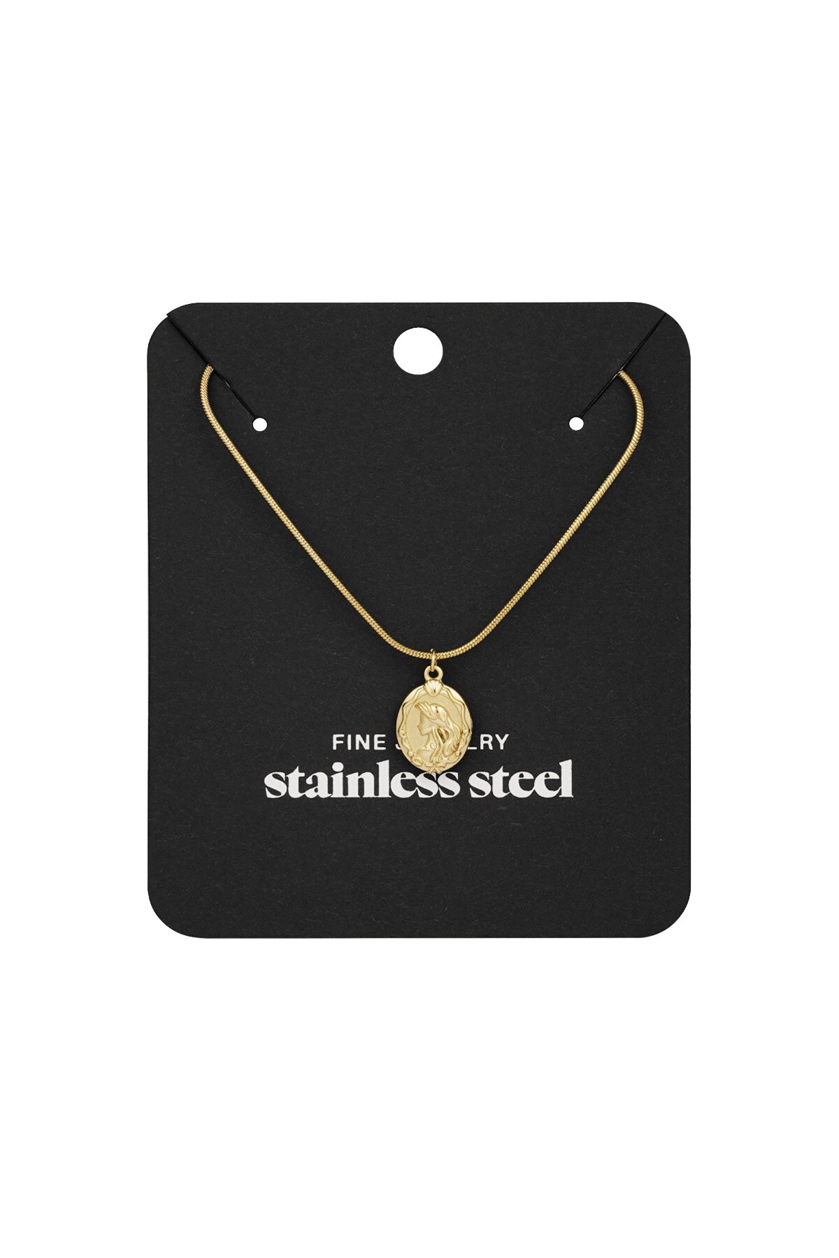 Necklace with women's charm - Gold color h5 Picture4