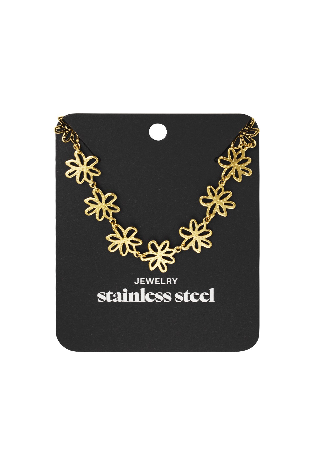 Flower Party Necklace - Gold color Picture3