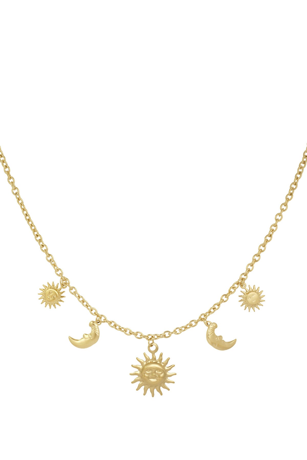 Day & night necklace - Gold color h5 