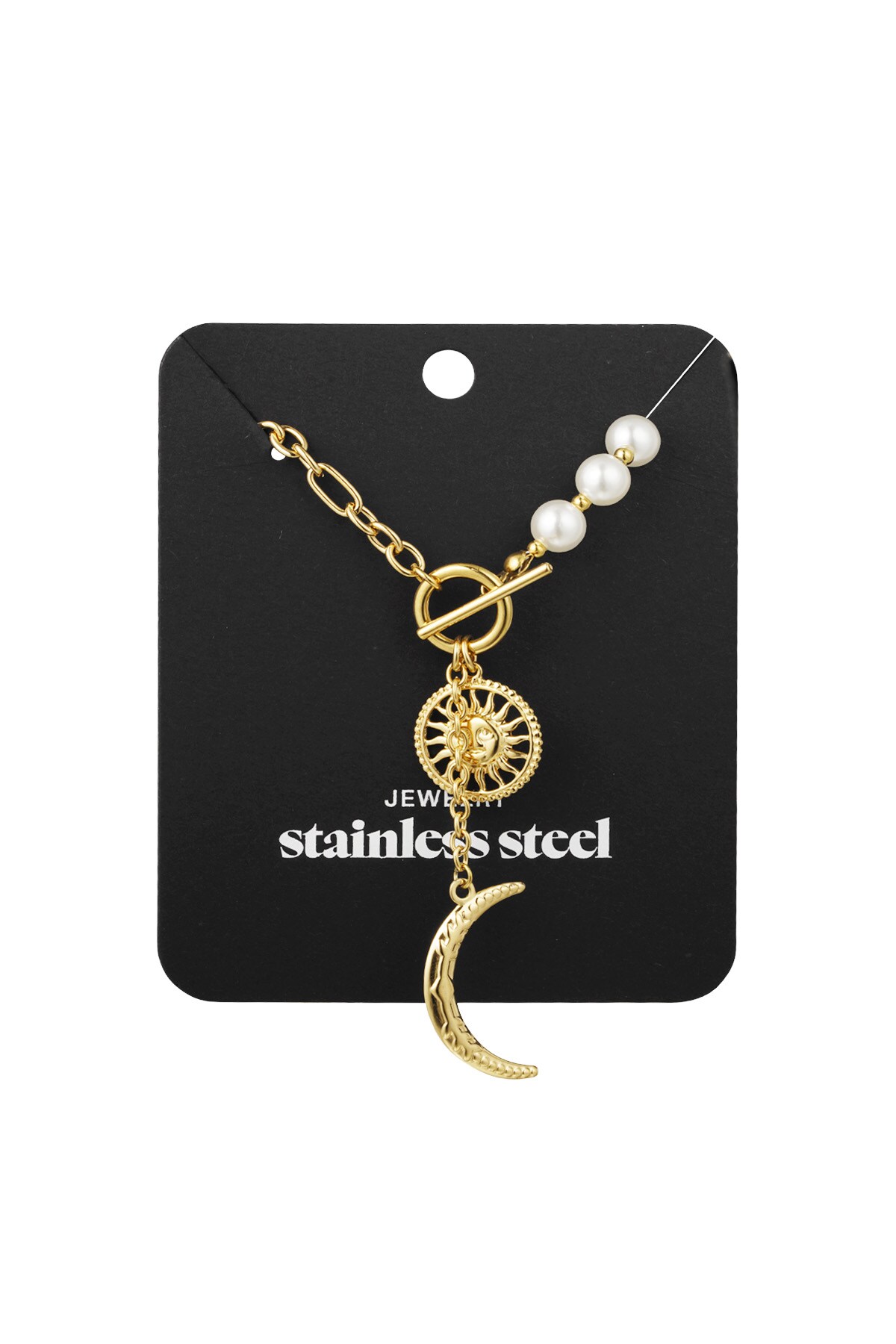 Necklace sunset spark - Gold color Picture3