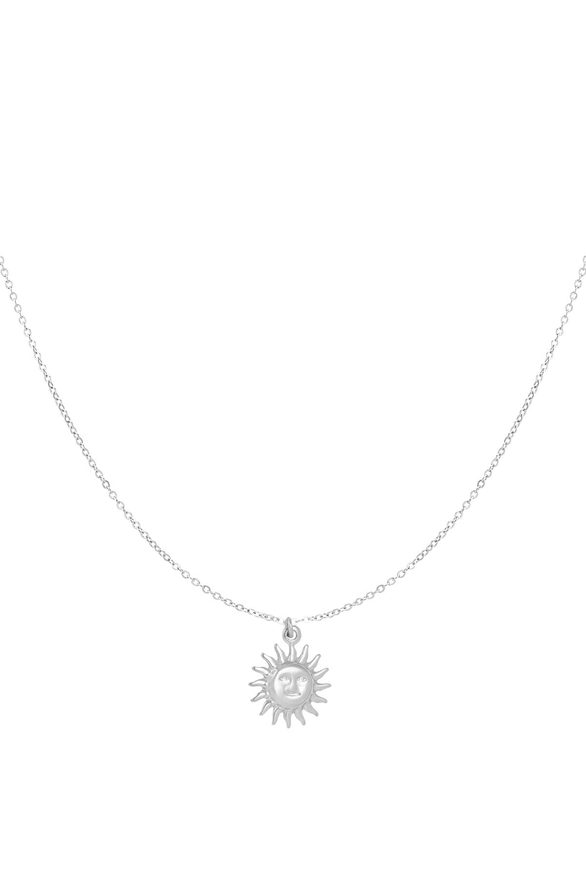 Necklace eternal sunshine - Silver color h5 