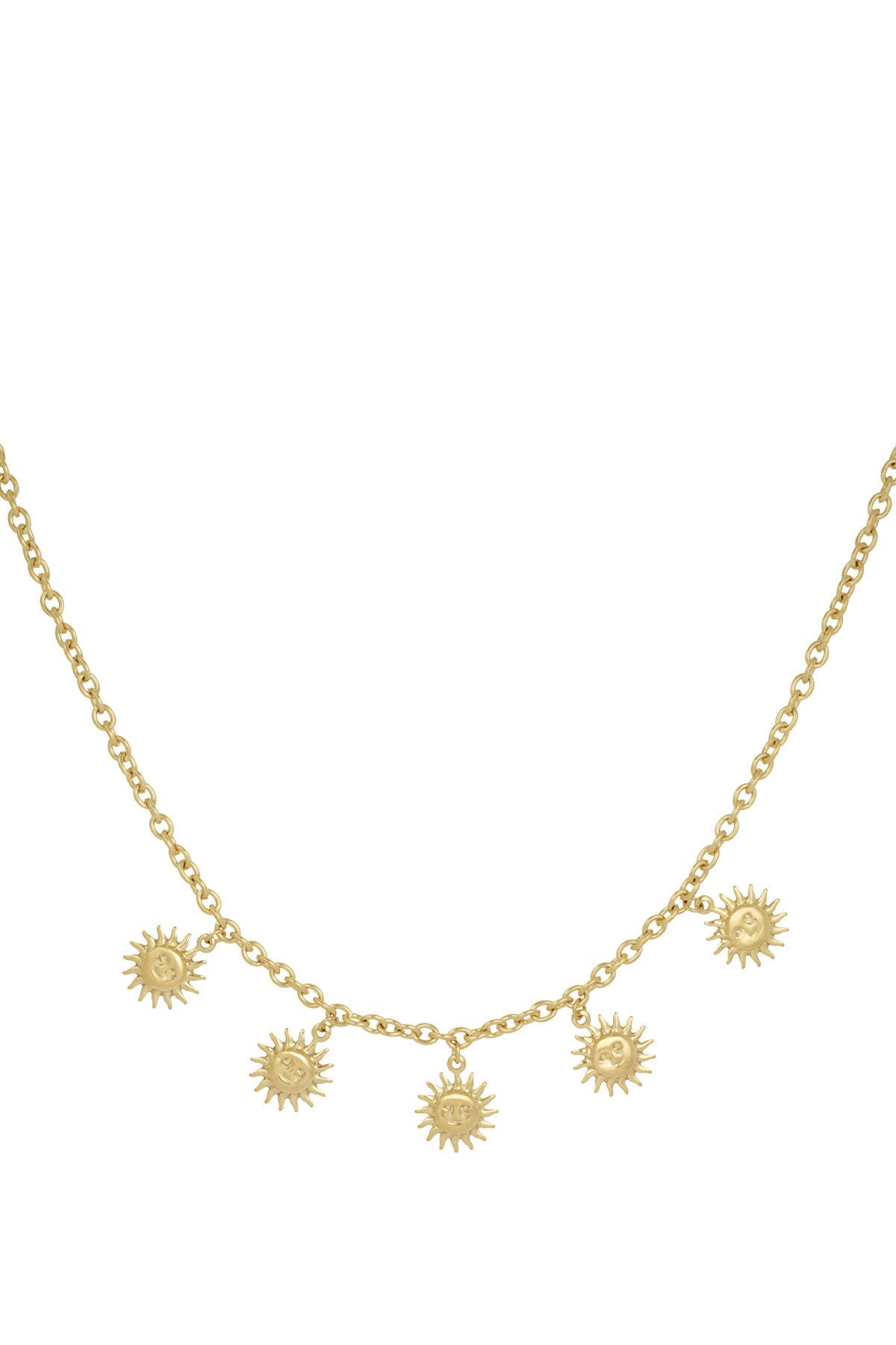 Necklace golden glow - Gold color h5 