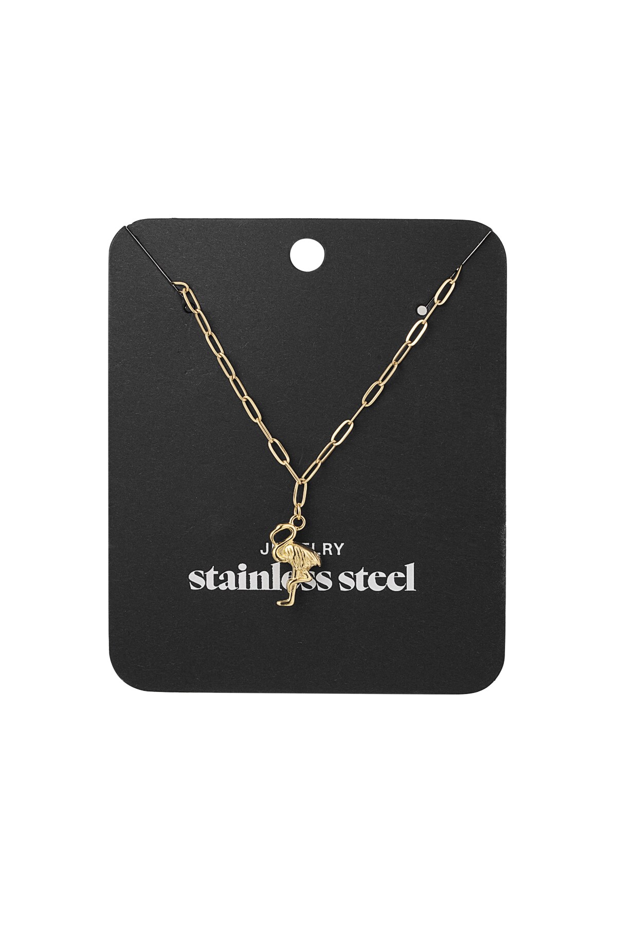 Flamingo chain necklace - Gold color h5 Picture2