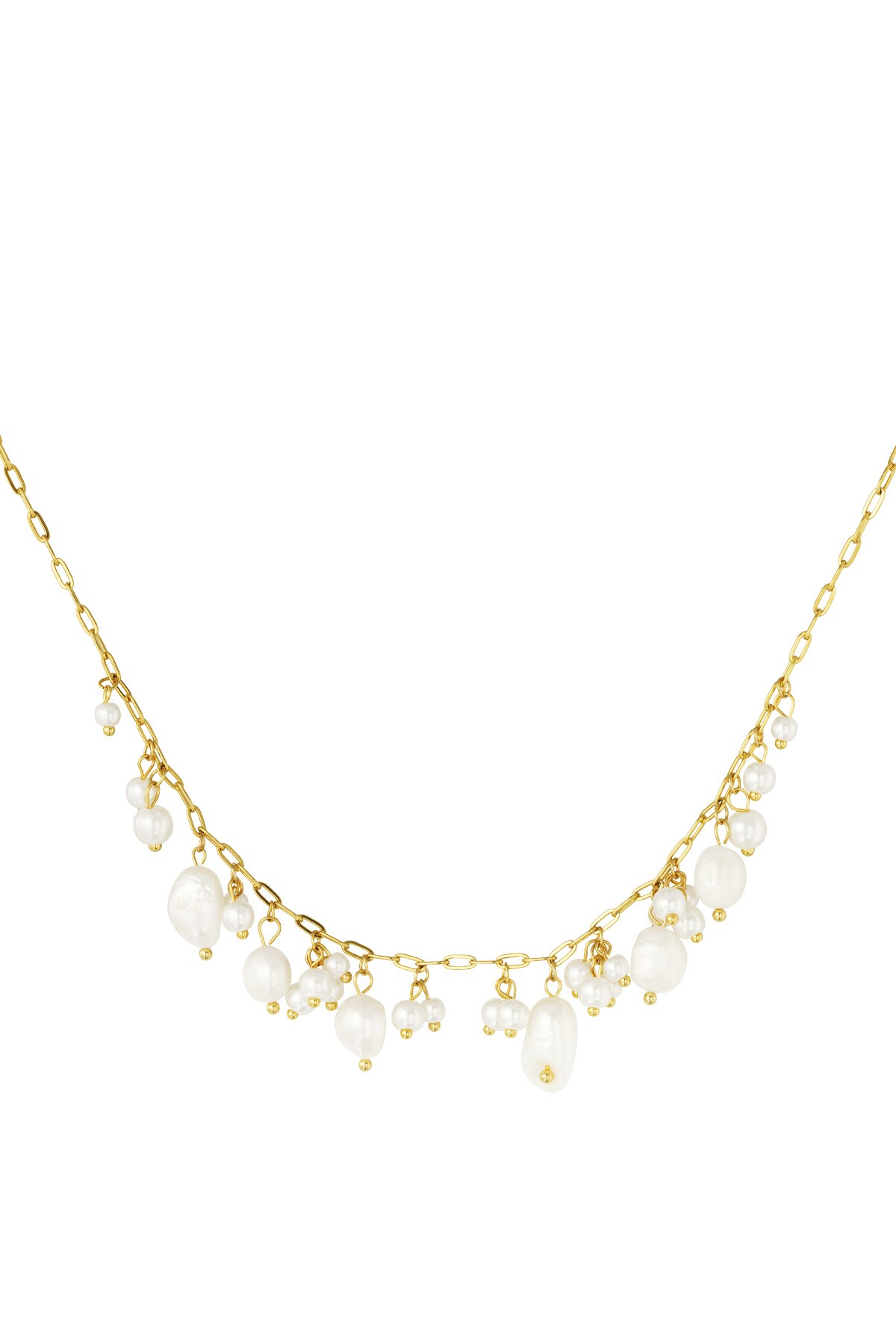 Cheerful charms necklace - Gold color h5 