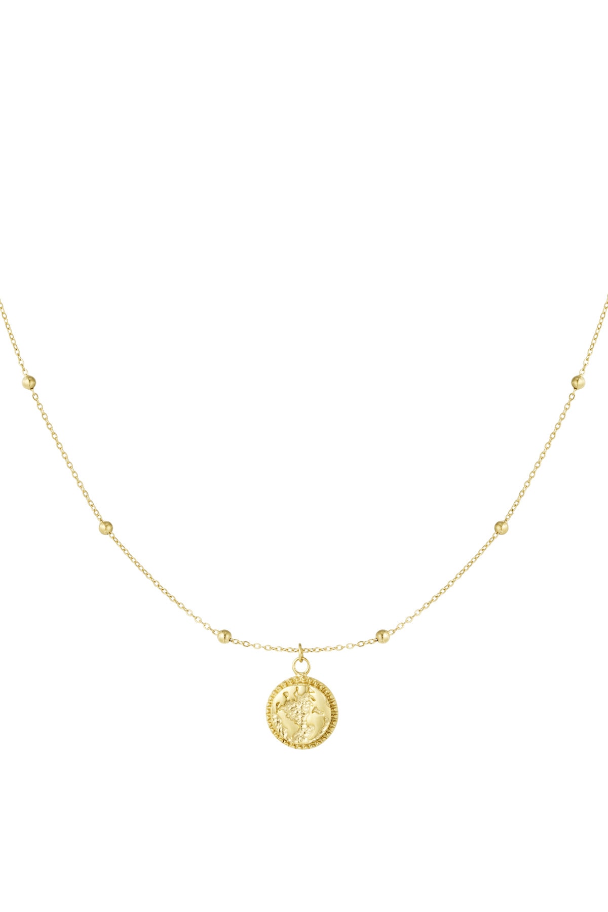 treasure charm necklace - Gold color 