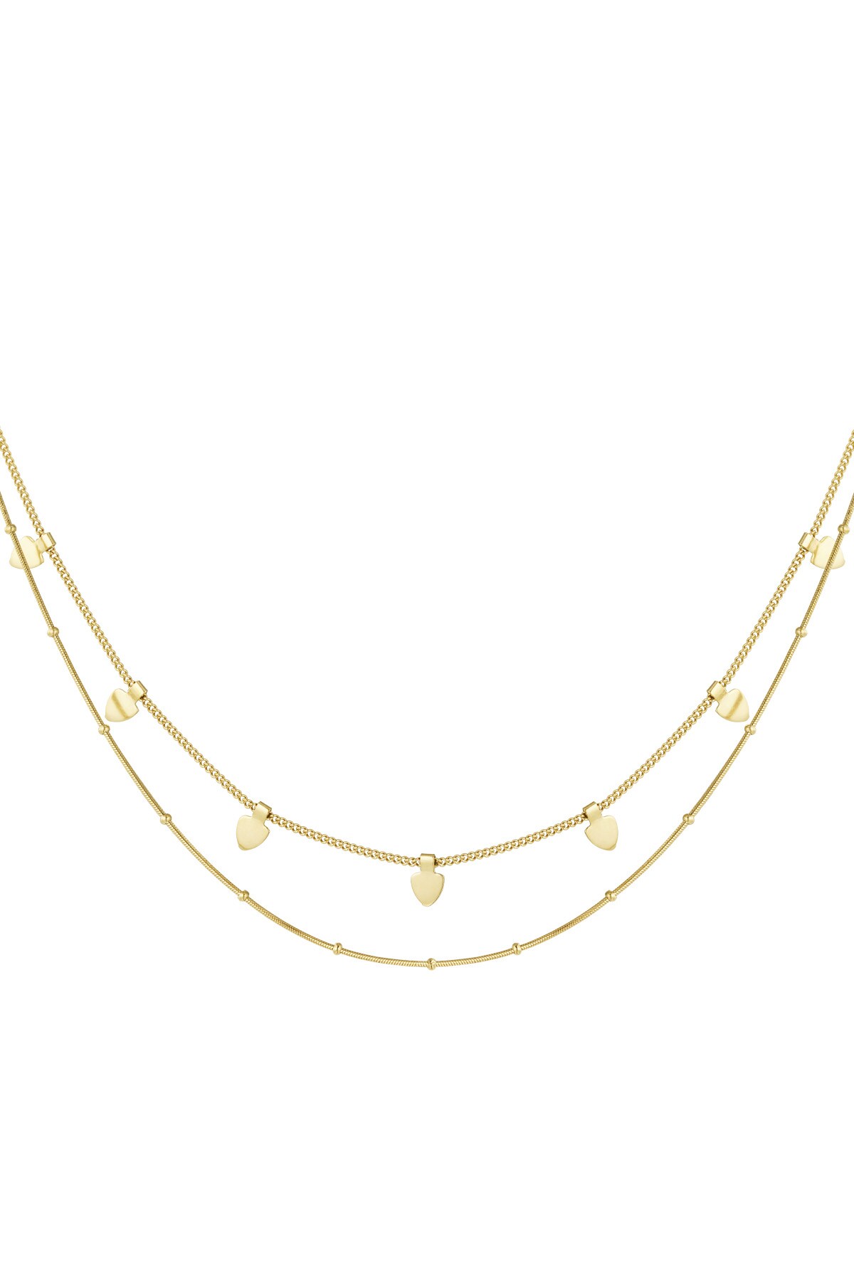 Layer up necklace - Gold color h5 