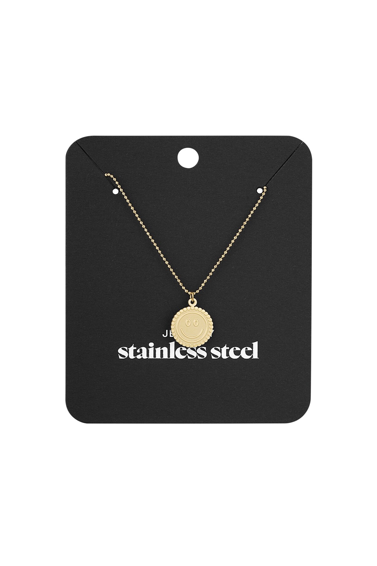 Necklace smiley happy life - Gold color Picture2