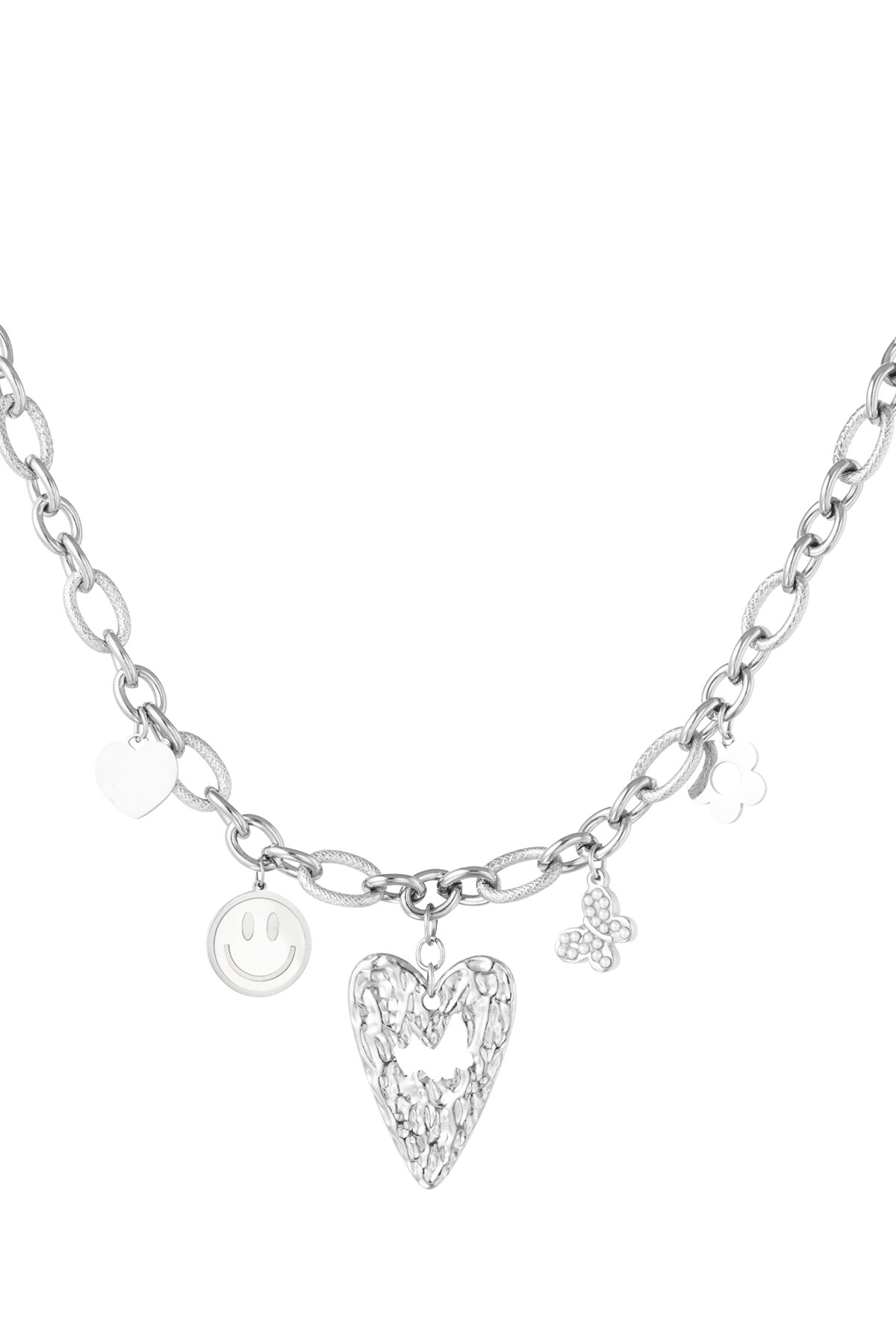 Charm parade necklace - Silver color h5 