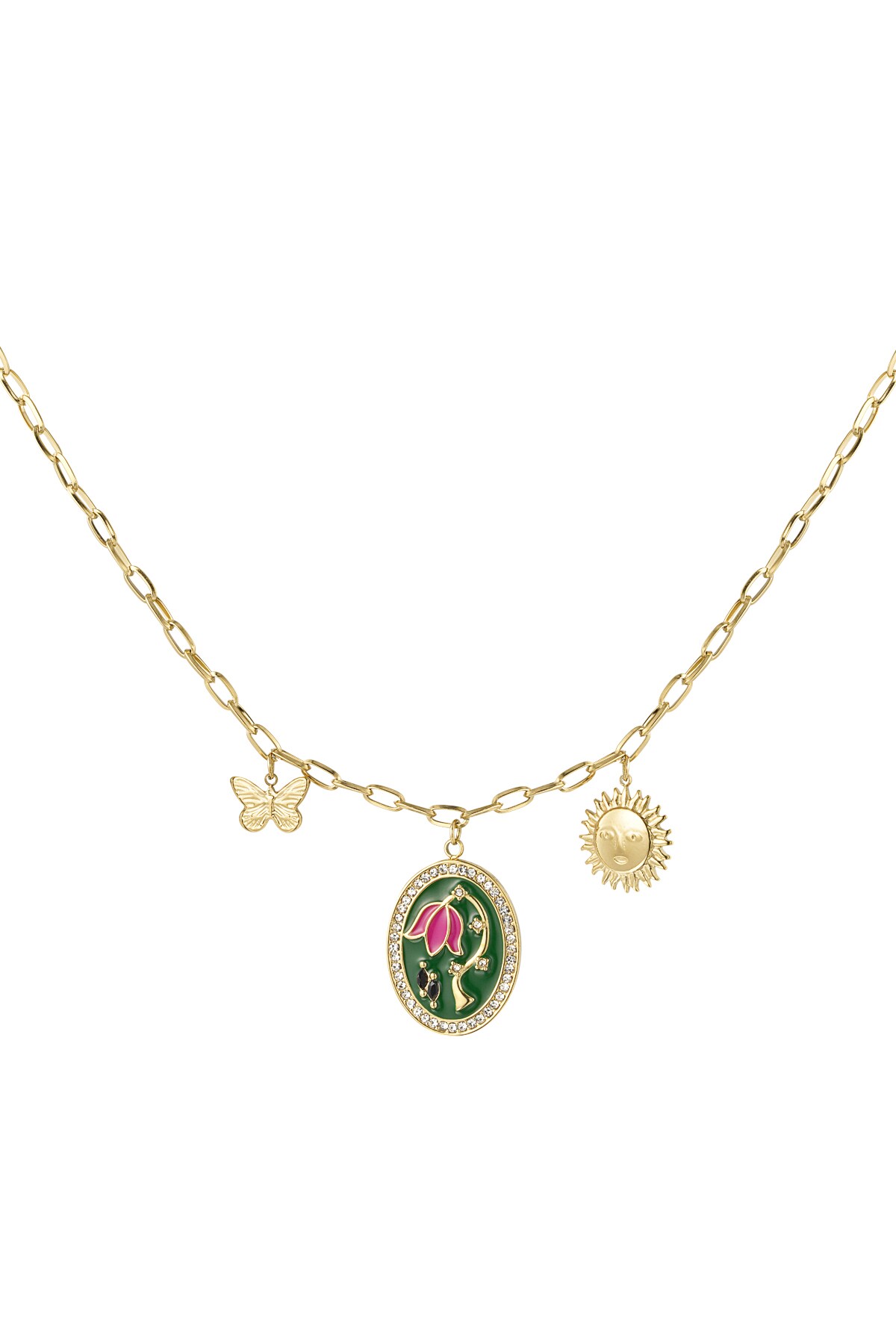 Eternal blossom necklace - Gold color h5 